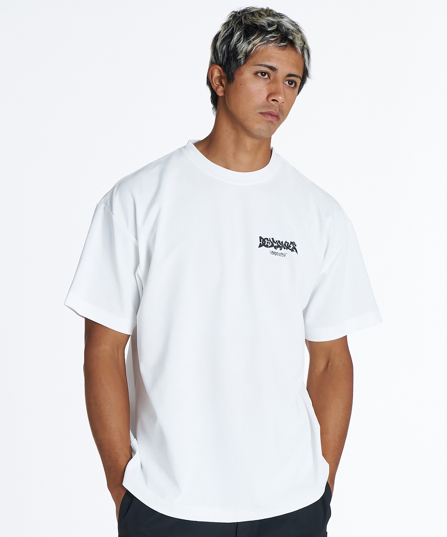 DC ディーシー 半袖 Tシャツ メンズ バックプリント ラッシュガード UV