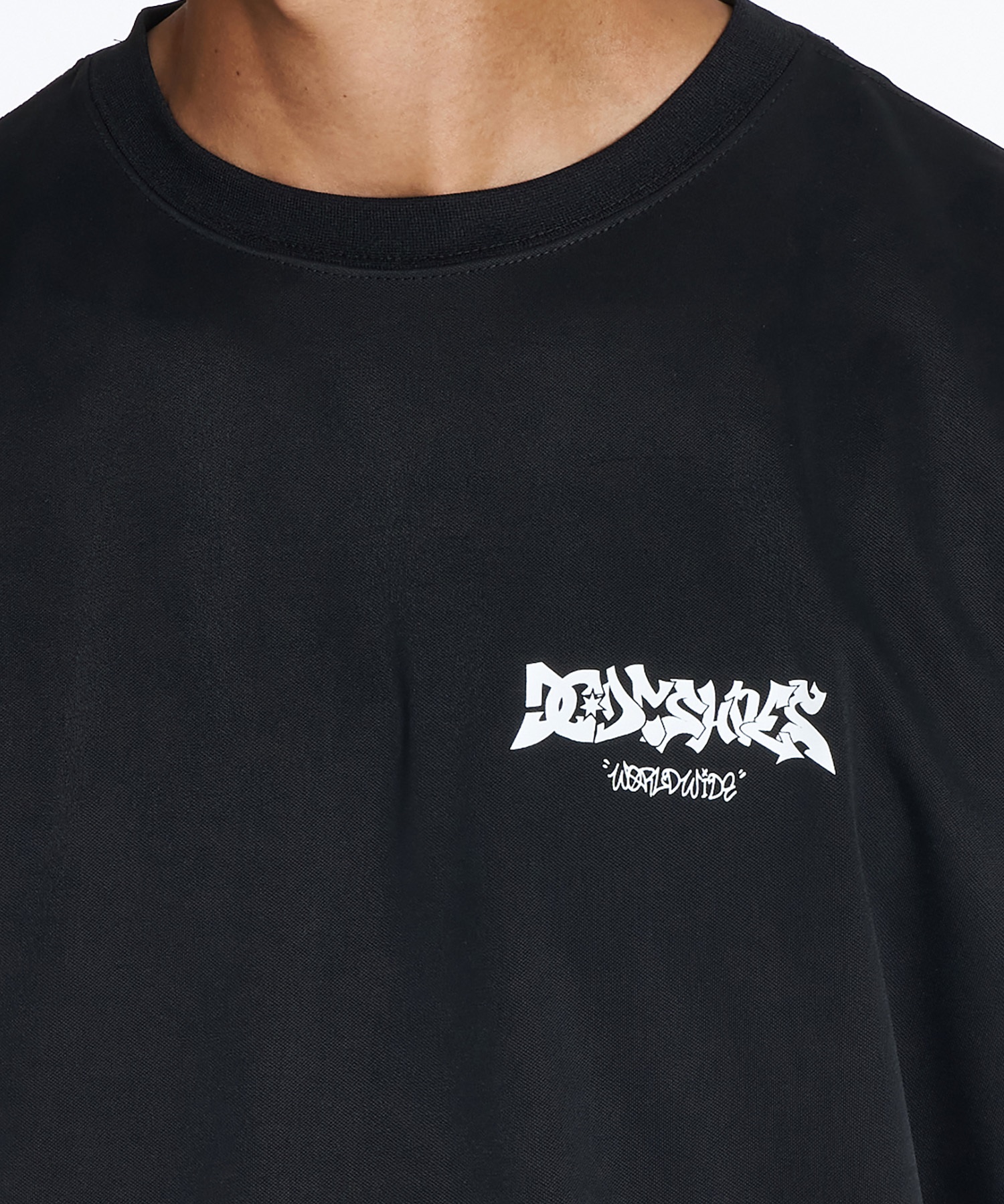 DC ナイロンTシャツ DC ディーシー 半袖 Tシャツ メンズ バックプリント ラッシュガード UV