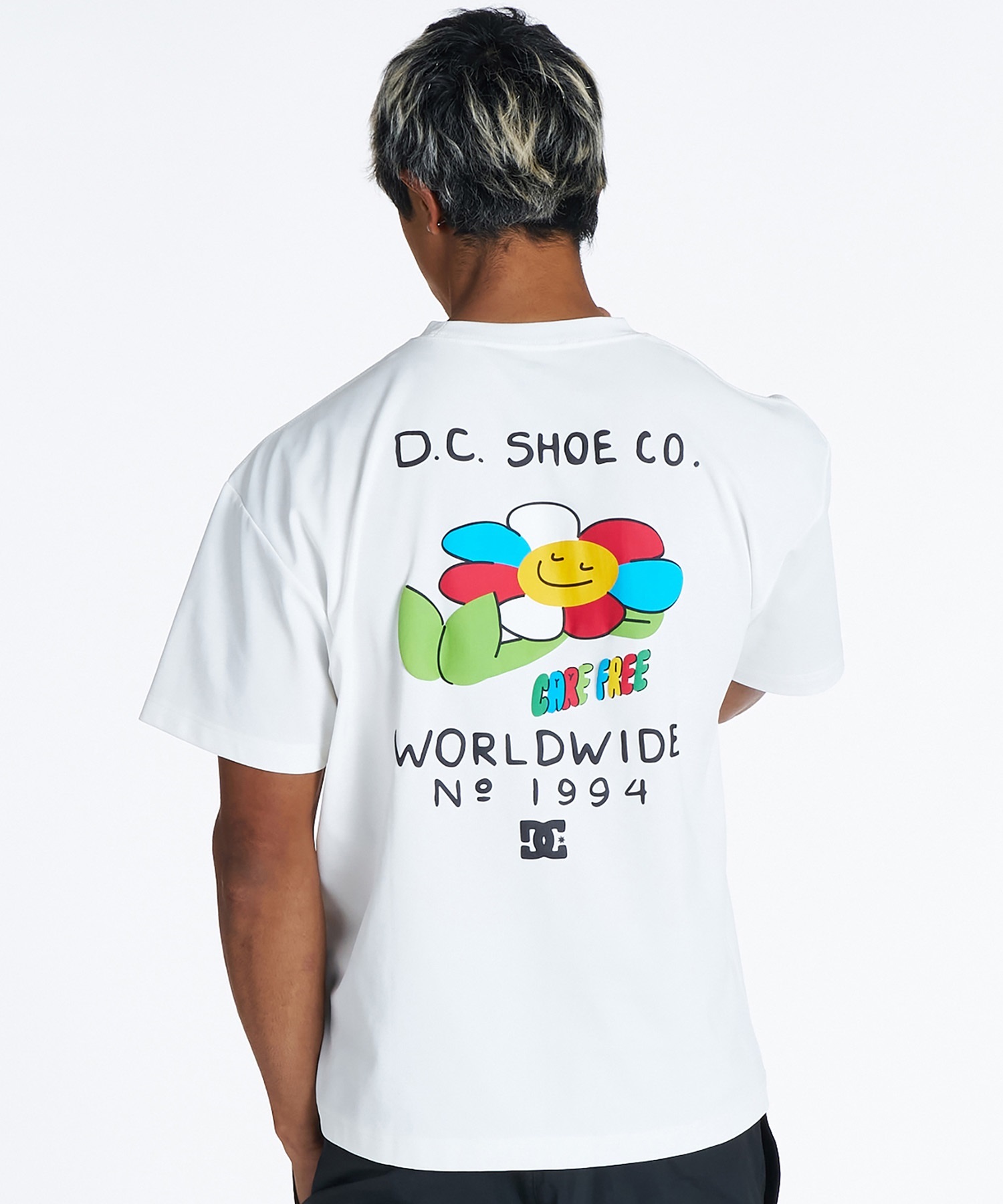 DC ディーシー 半袖 Tシャツ メンズ バックプリント ラッシュガード UV