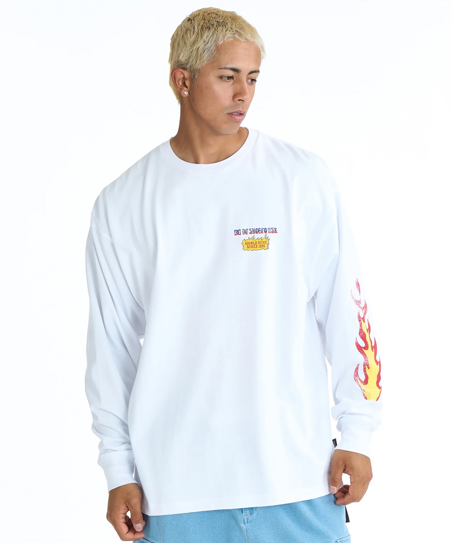 DC ディーシー 長袖 Tシャツ ロンT メンズ バックプリント DLT261022