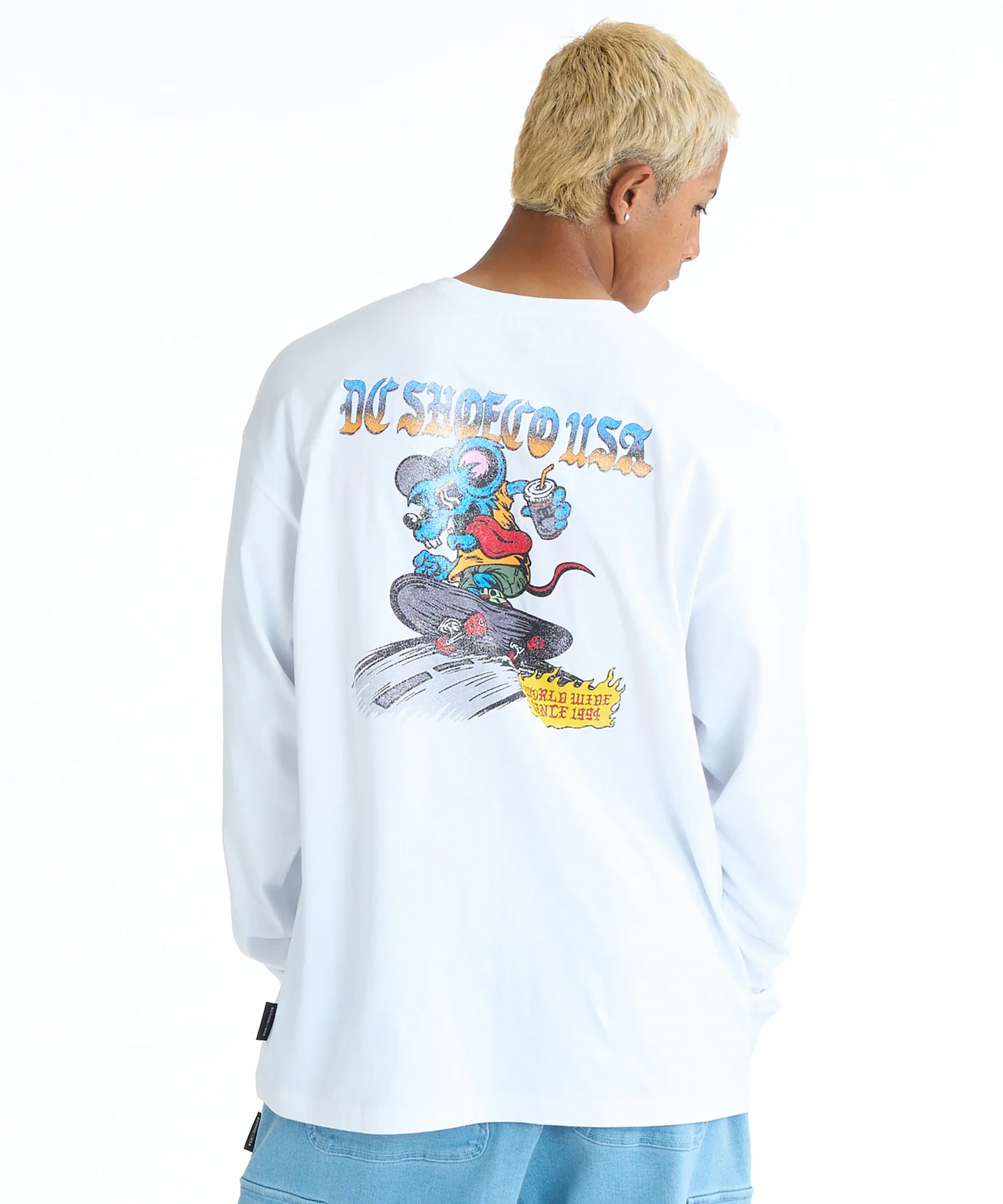 DC ディーシー 長袖 Tシャツ ロンT メンズ バックプリント DLT261022