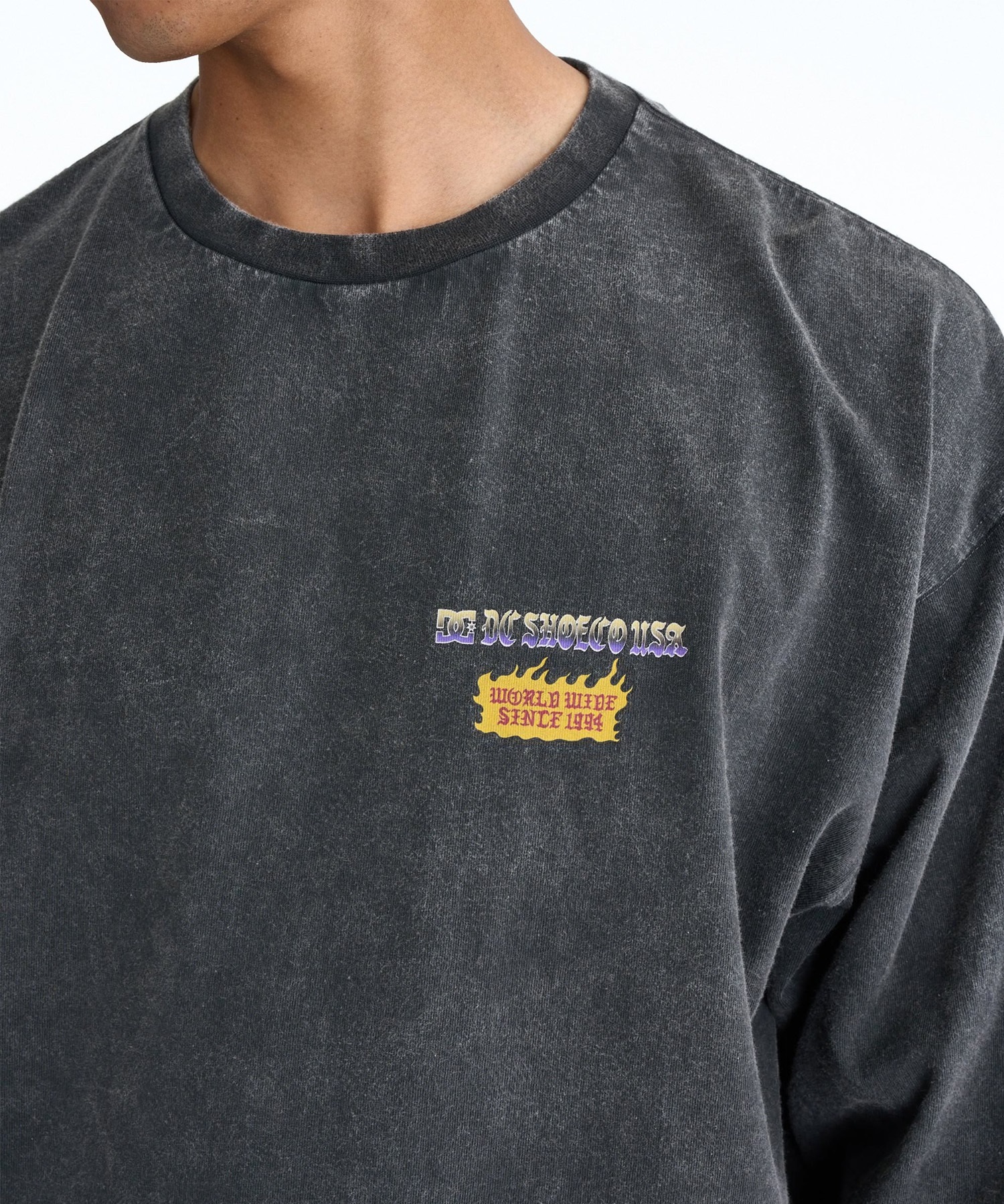 DC ディーシー 長袖 Tシャツ ロンT メンズ バックプリント DLT261022