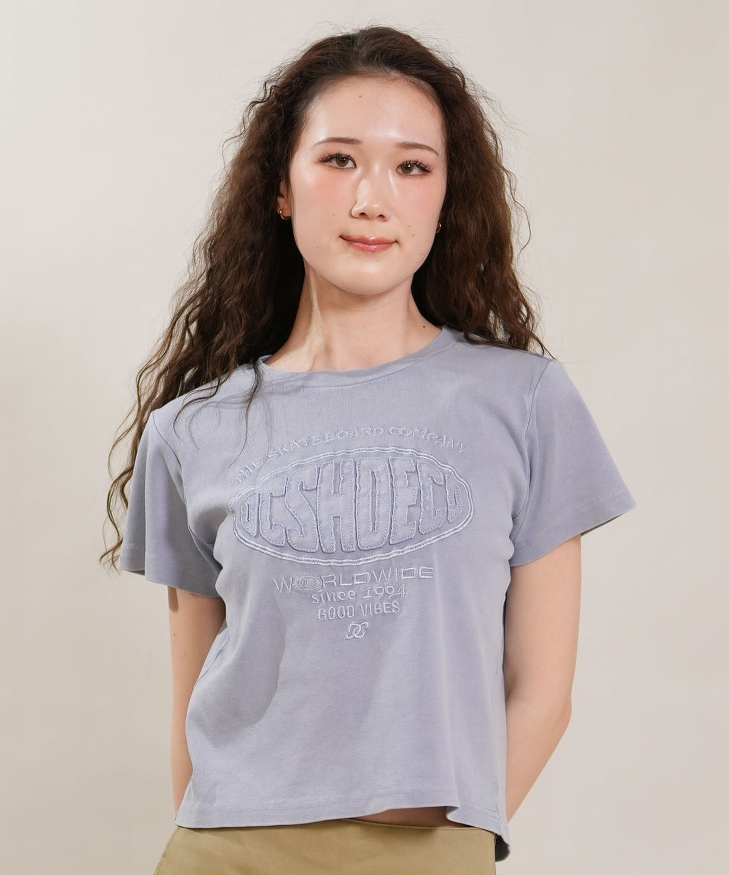 DC ディーシー 半袖 Tシャツ レディース クロップド丈 ショート丈 26