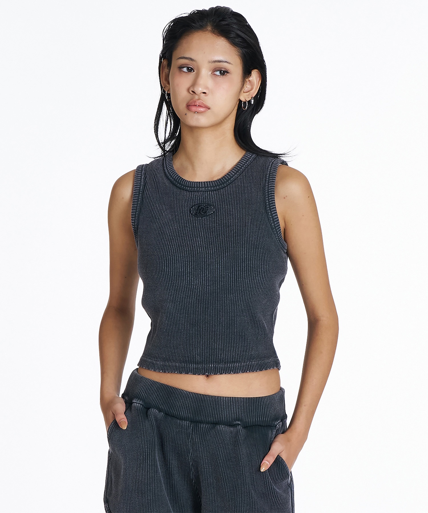 DC ディーシー タンクトップ レディース 26 WS TELECO CROPPED TANK