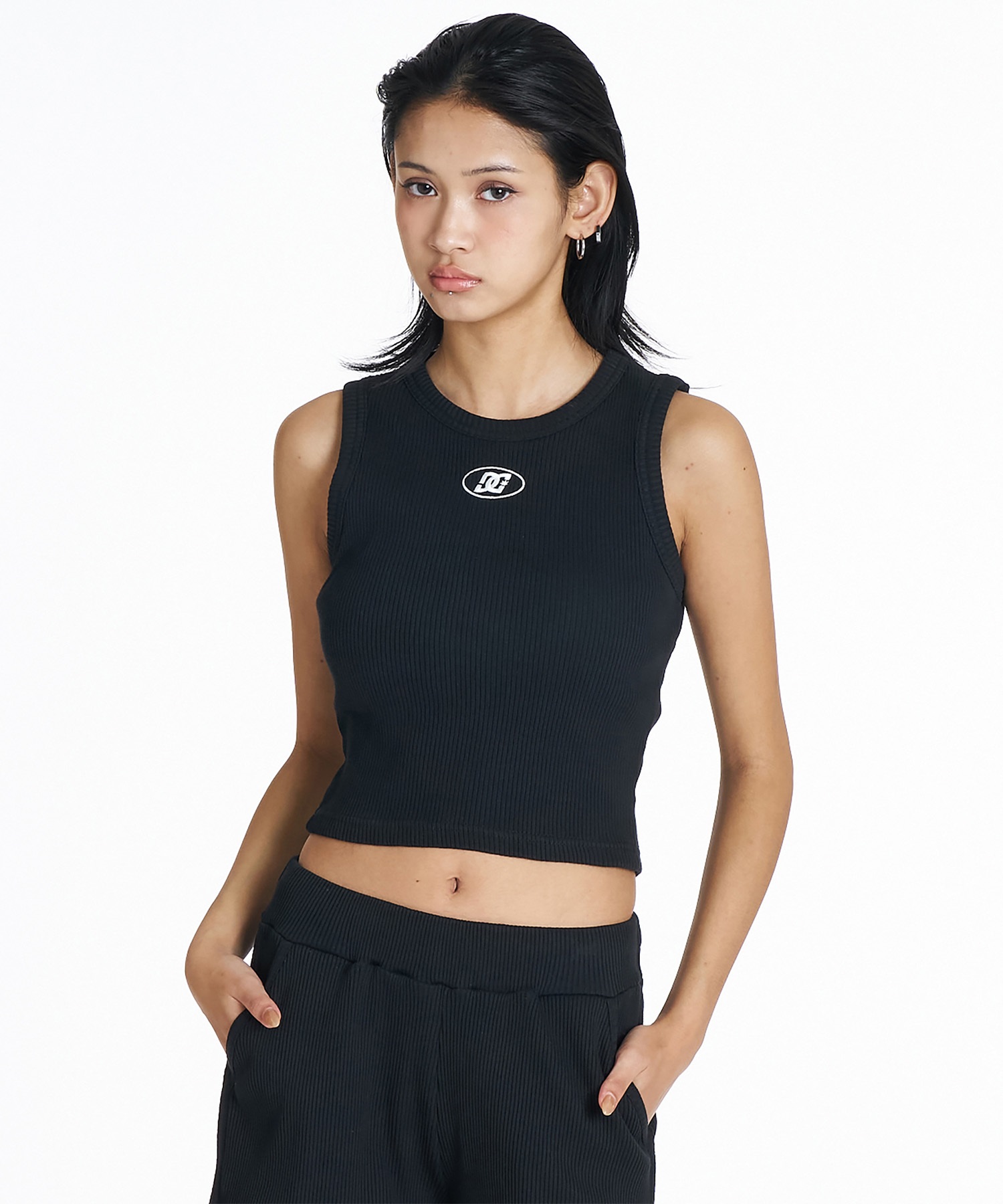 DC ディーシー タンクトップ レディース 26 WS TELECO CROPPED TANK