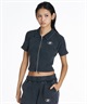 DC ディーシー 半袖 Tシャツ レディース 26 WS TELECO ZIP COLLAR CD SS LCD262305(BKS-S)