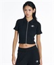 DC ディーシー 半袖 Tシャツ レディース 26 WS TELECO ZIP COLLAR CD SS LCD262305(BKS-S)