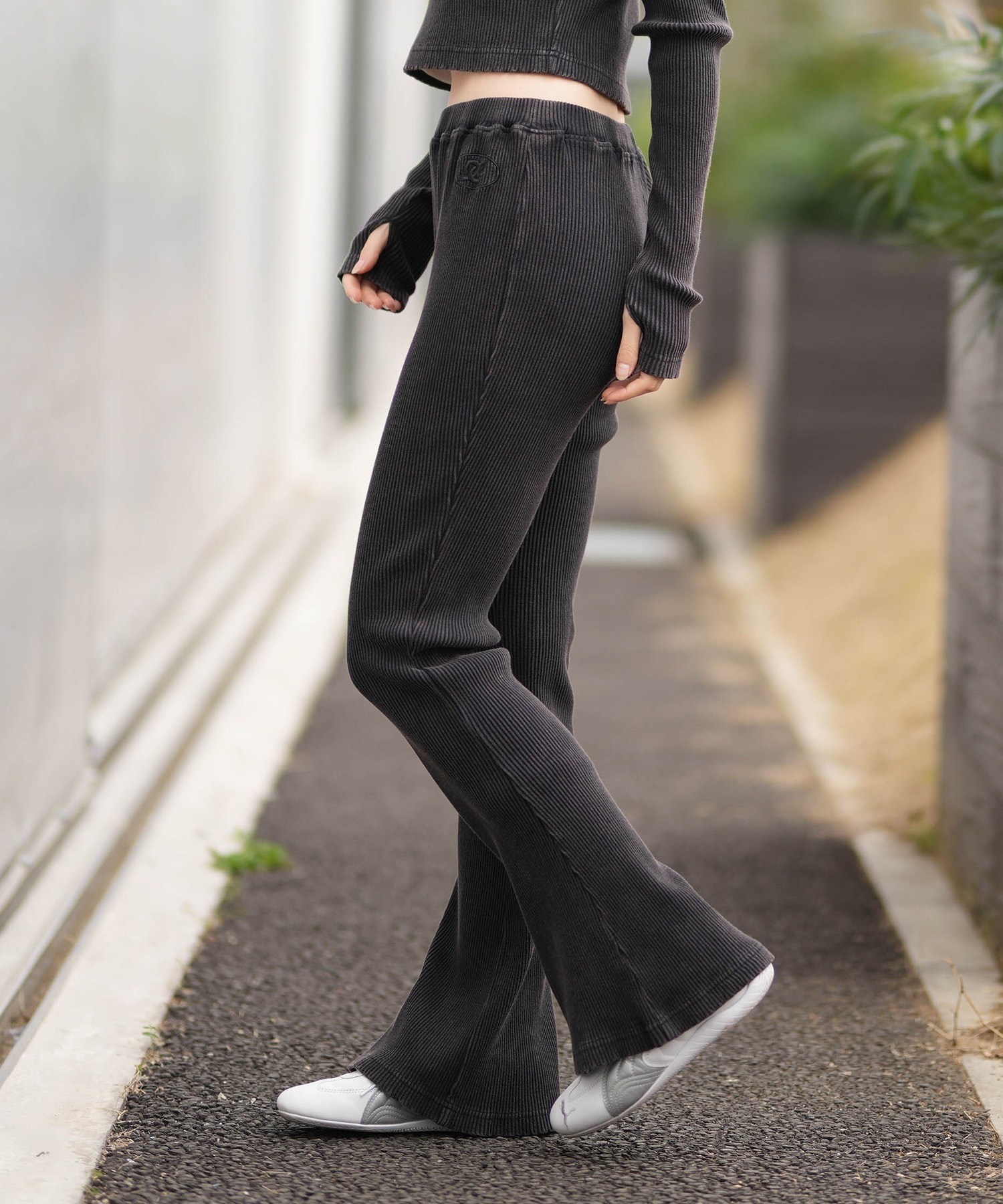 DC ディーシー ロングパンツ レディース フレア パンツ 26 WS TELECO