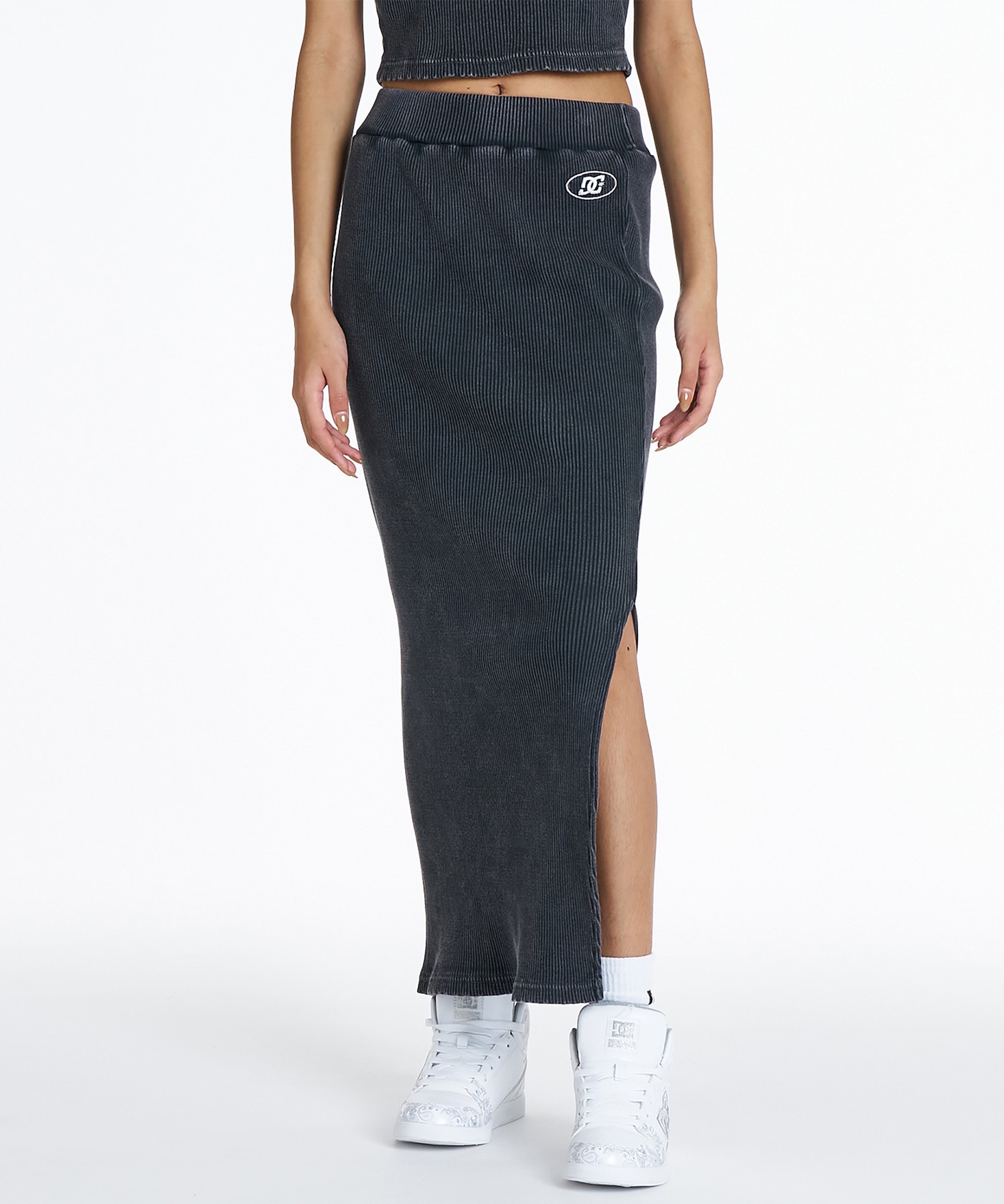 DC ディーシー スカート レディース 26 WS TELECO LONG SKIRT LSK262302(BLK-S)