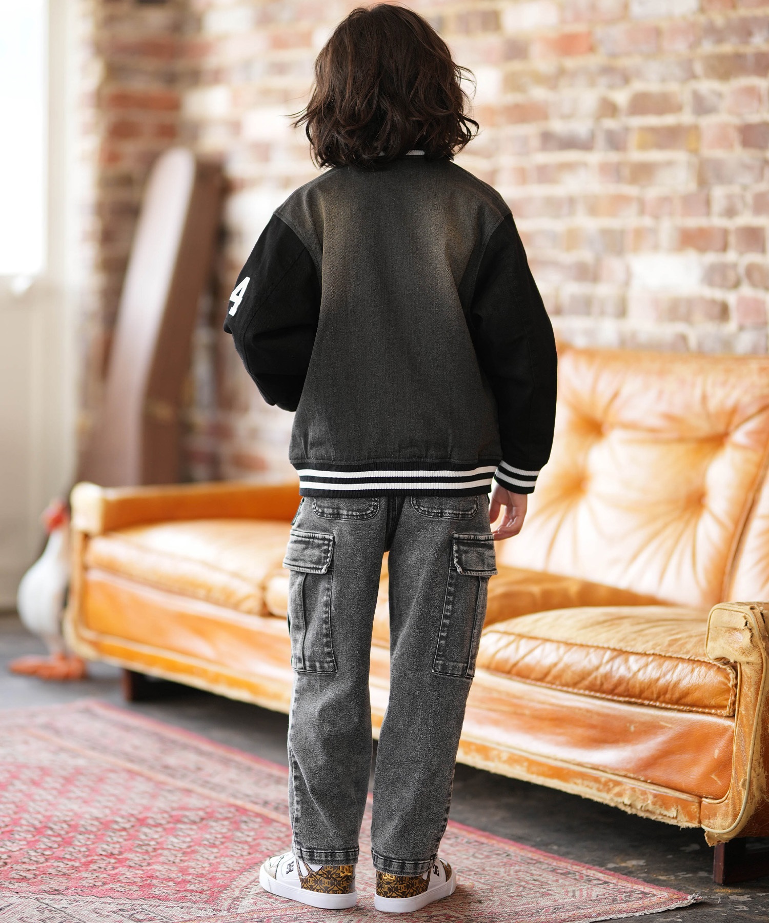 DC ディーシー ジャケット キッズ ジュニア 子供 26 KD VARSITY JACKET YJK261501(BDB-130cm)