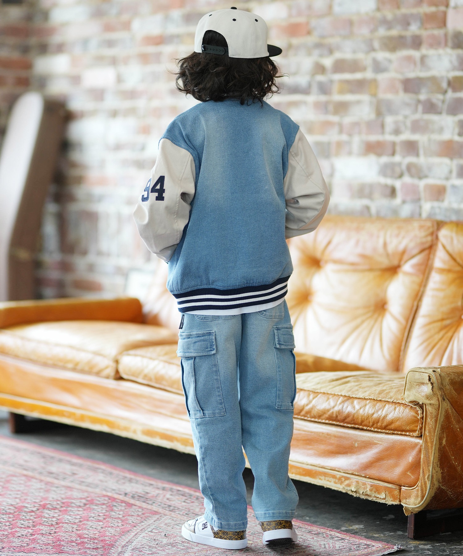 DC ディーシー ジャケット キッズ ジュニア 子供 26 KD VARSITY JACKET YJK261501(BDB-130cm)