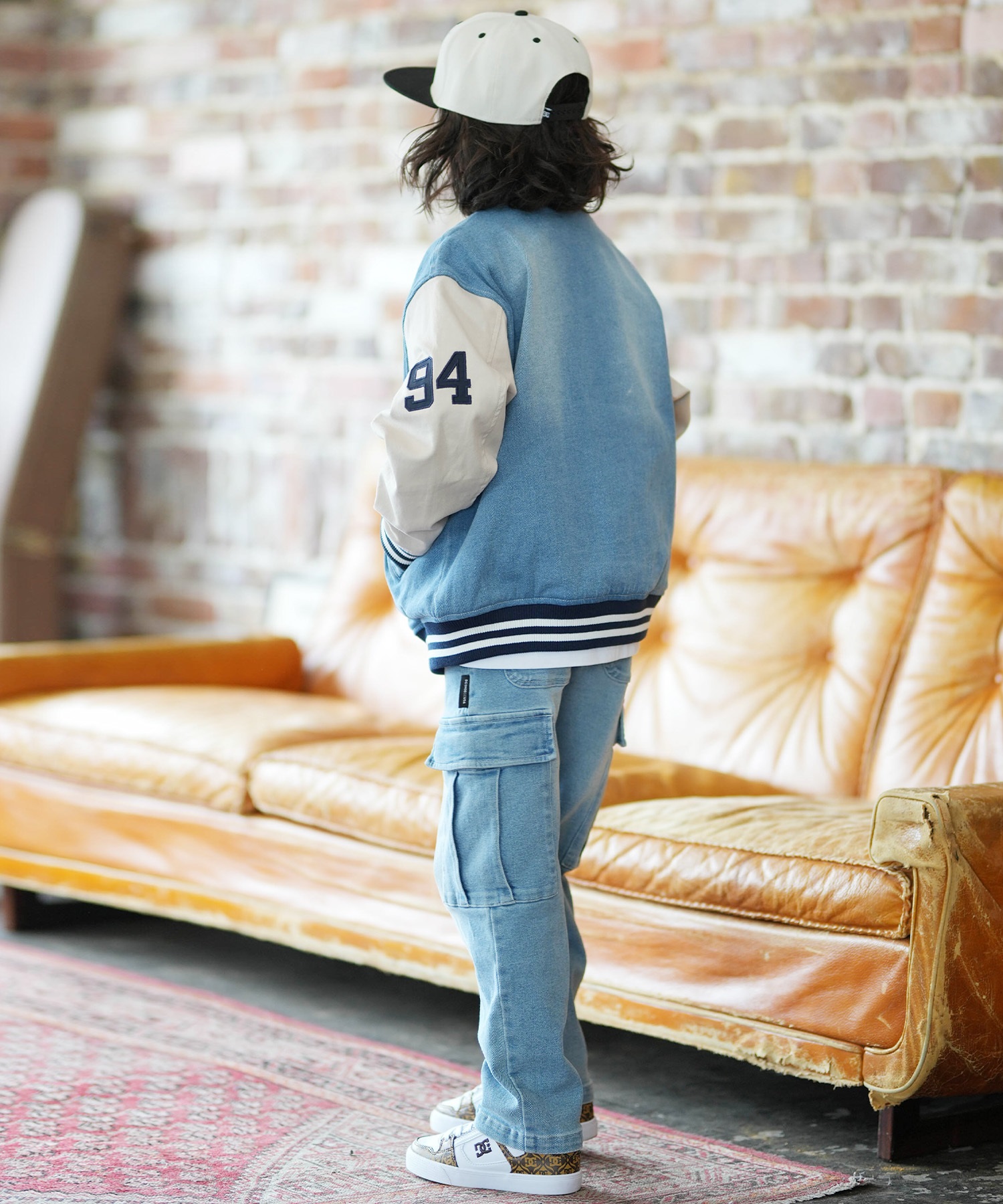 DC ディーシー ジャケット キッズ ジュニア 子供 26 KD VARSITY JACKET YJK261501(BDB-130cm)