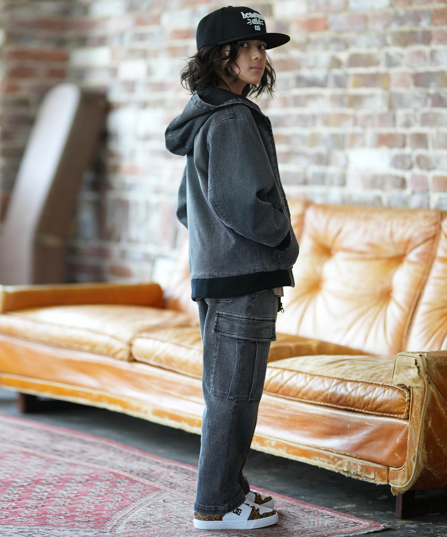 DC ディーシー ジャケット キッズ ジュニア 子供 26 KD HOOD JACKET YJK261502(LLB-130cm)