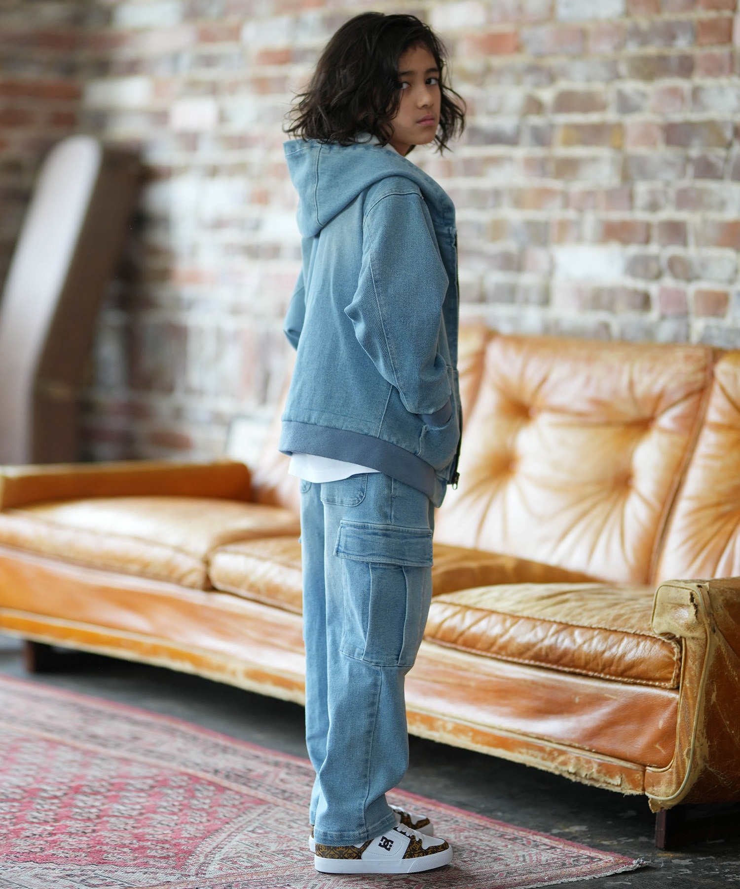DC ディーシー ジャケット キッズ ジュニア 子供 26 KD HOOD JACKET YJK261502(LLB-130cm)