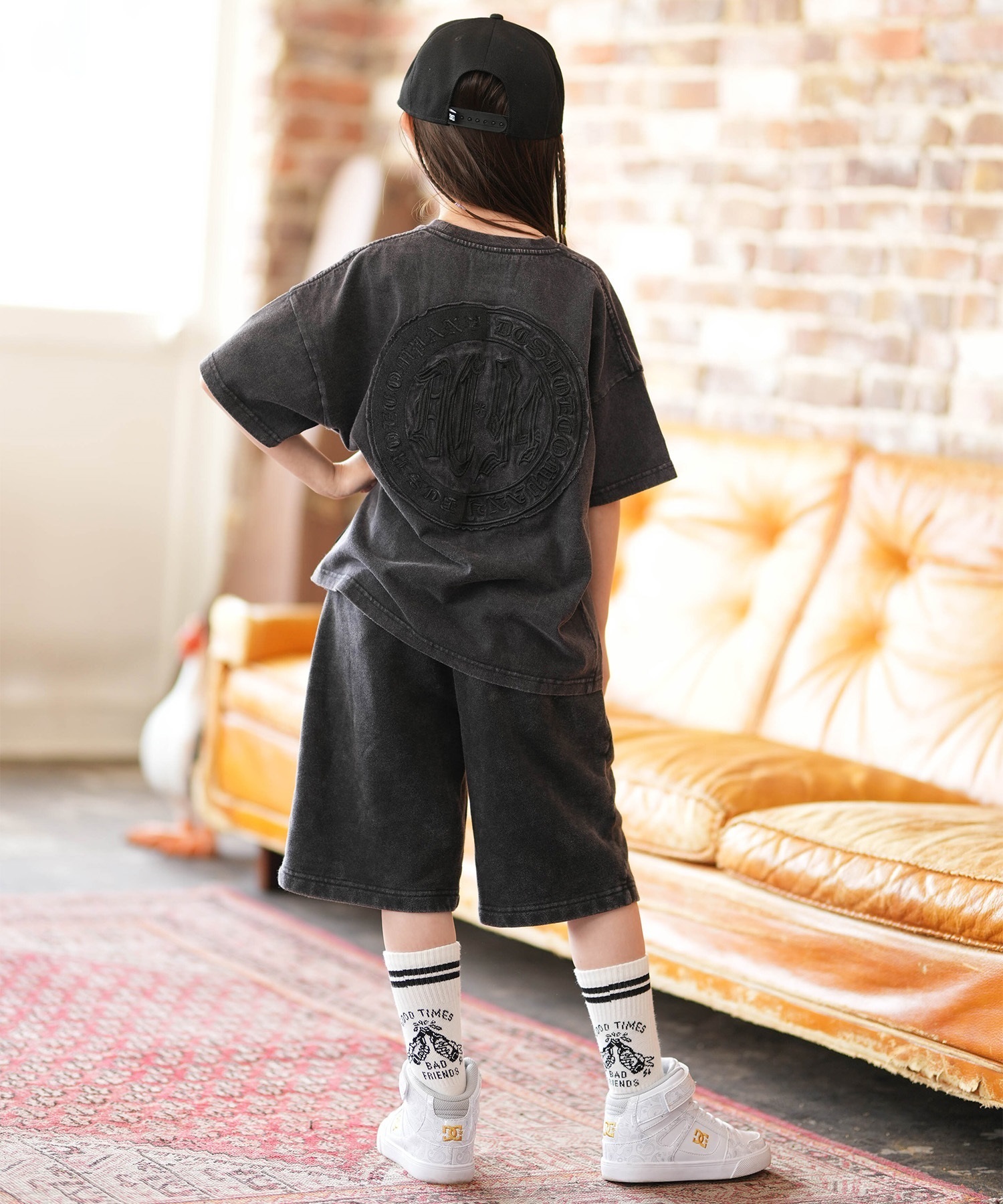 DC ディーシー 半袖 Tシャツ キッズ ジュニア 子供 オーバーサイズ 26