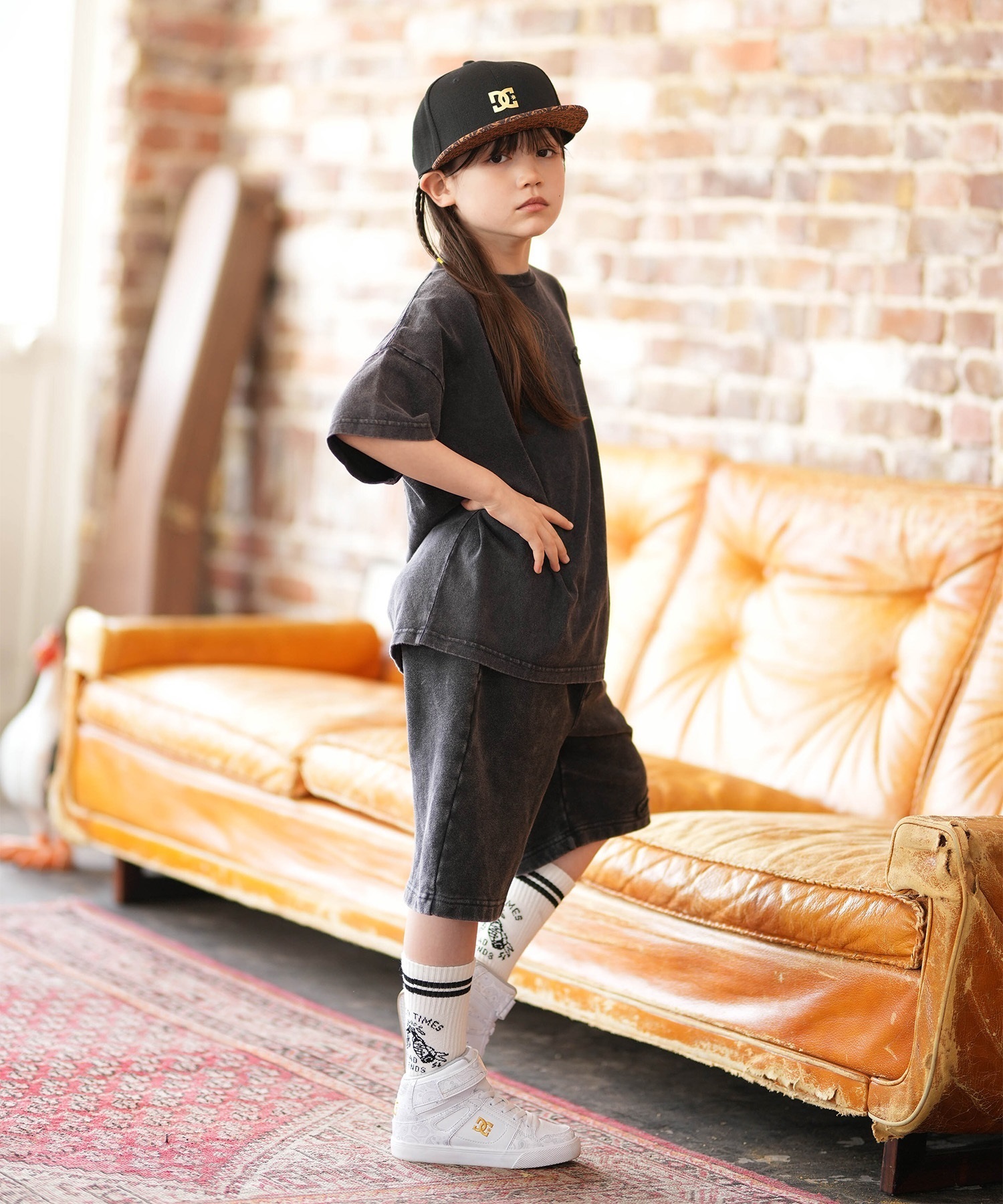 DC ディーシー 半袖 Tシャツ キッズ ジュニア 子供 オーバーサイズ 26