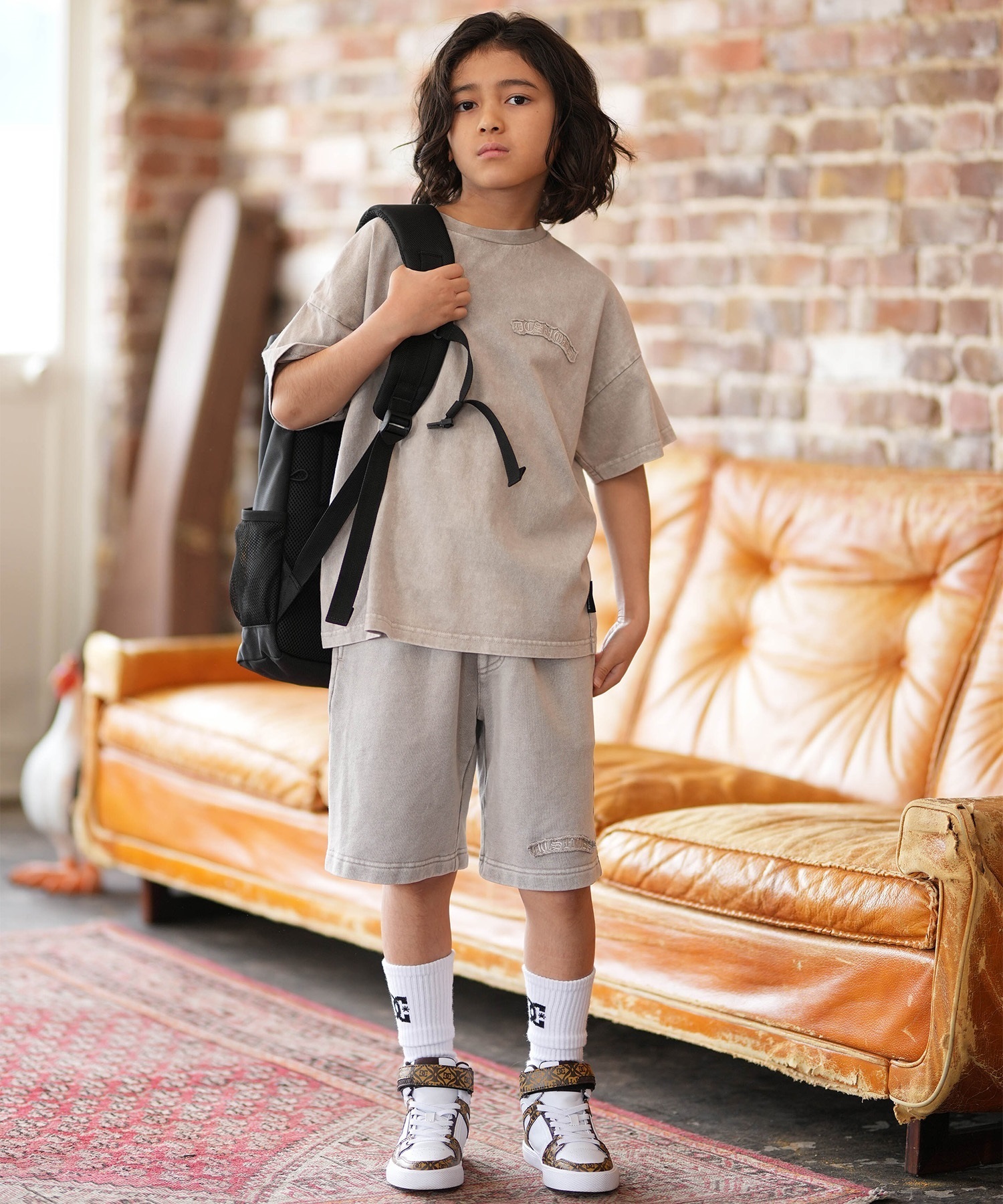 DC ディーシー 半袖 Tシャツ キッズ ジュニア 子供 オーバーサイズ 26