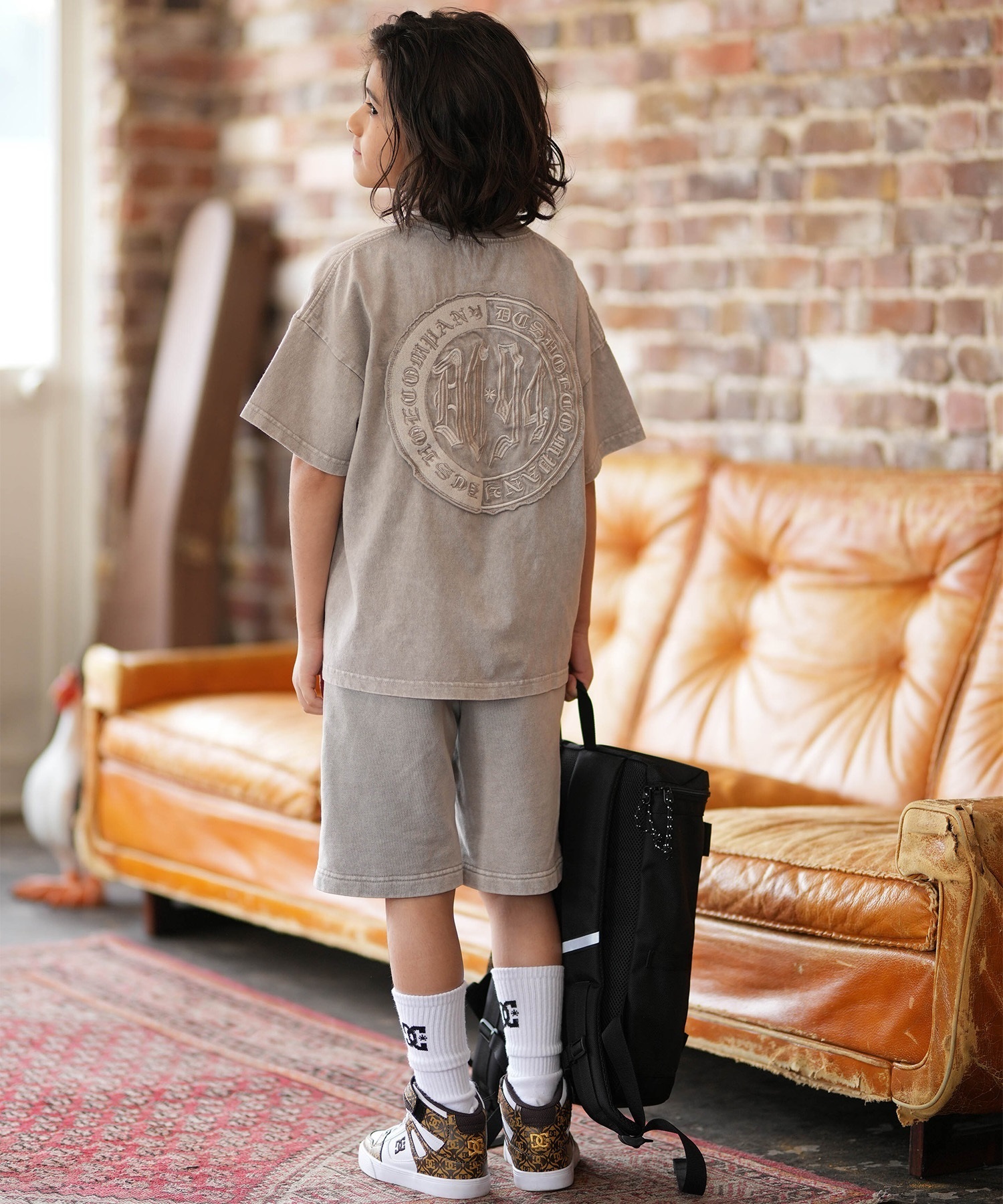 DC ディーシー 半袖 Tシャツ キッズ ジュニア 子供 オーバーサイズ 26