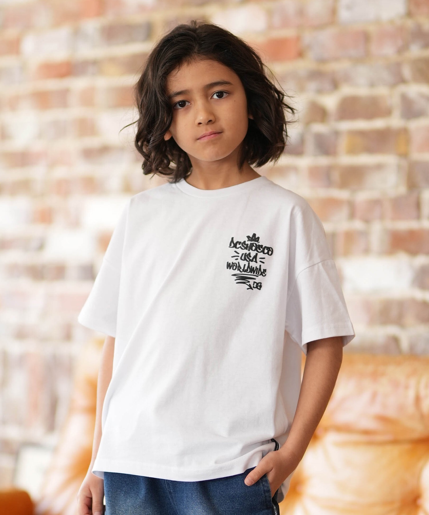 DC ディーシー 半袖 Tシャツ キッズ ジュニア 子供 オーバーサイズ 26