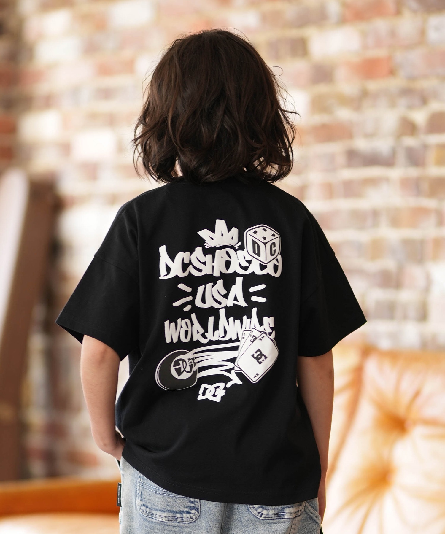 DC ディーシー 半袖 Tシャツ キッズ ジュニア 子供 オーバーサイズ 26