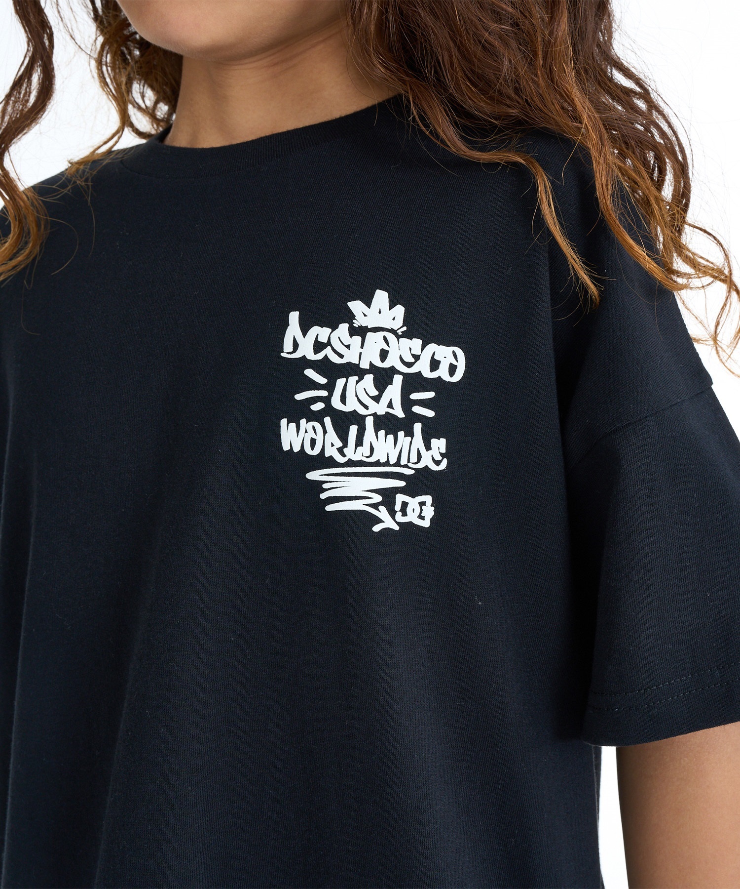 DC ディーシー 半袖 Tシャツ キッズ ジュニア 子供 オーバーサイズ 26