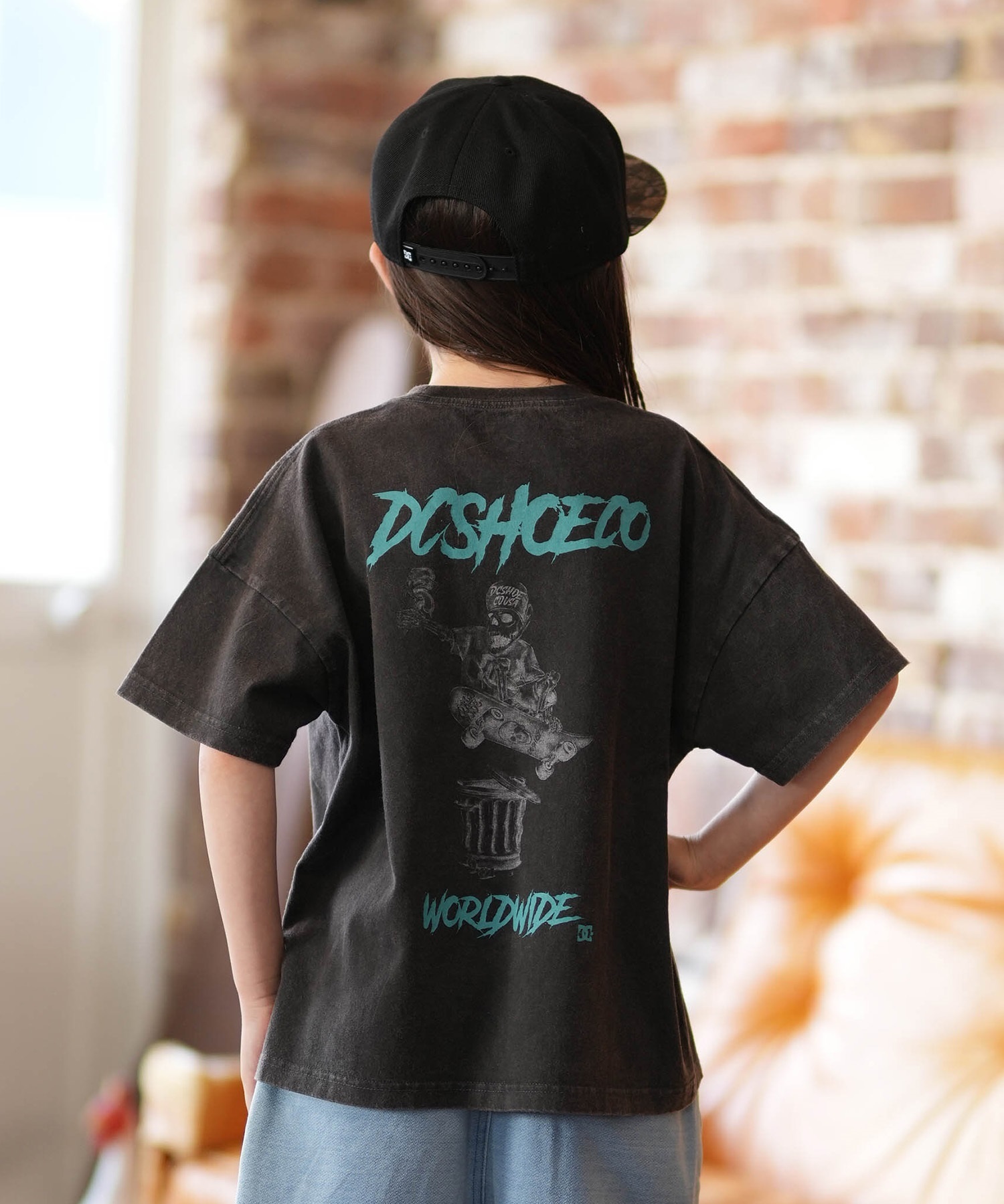 DC ディーシー 半袖 Tシャツ キッズ ジュニア 子供 オーバーサイズ 26