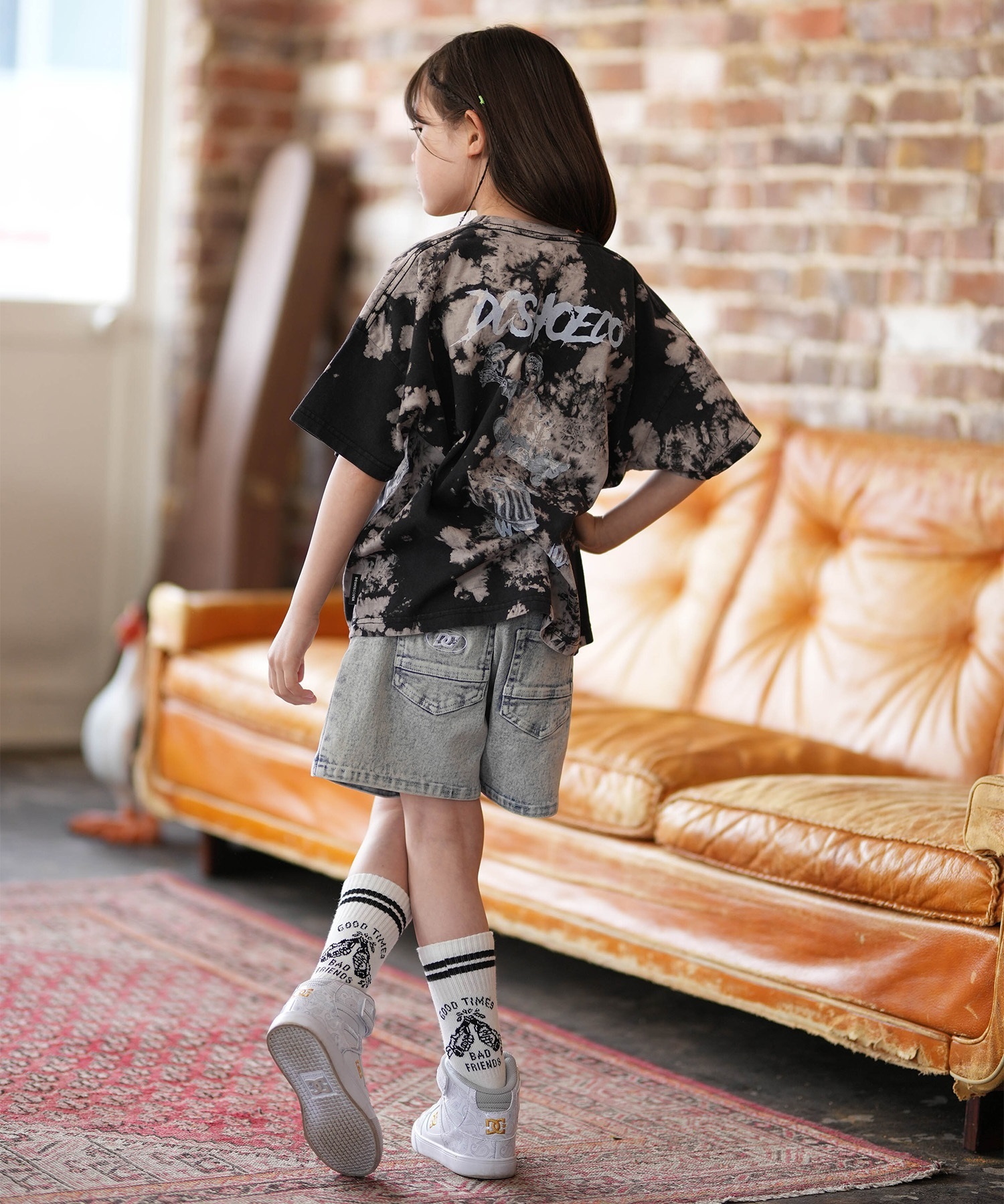 DC ディーシー 半袖 Tシャツ キッズ ジュニア 子供 オーバーサイズ 26