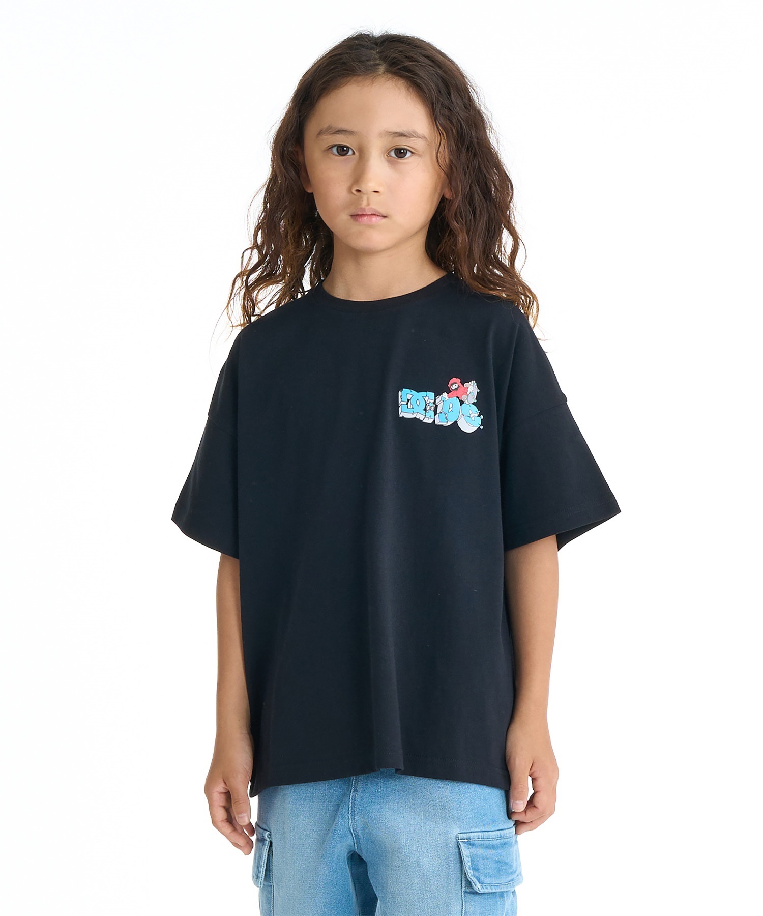 DC ディーシー 半袖 Tシャツ キッズ ジュニア 子供 オーバーサイズ 26