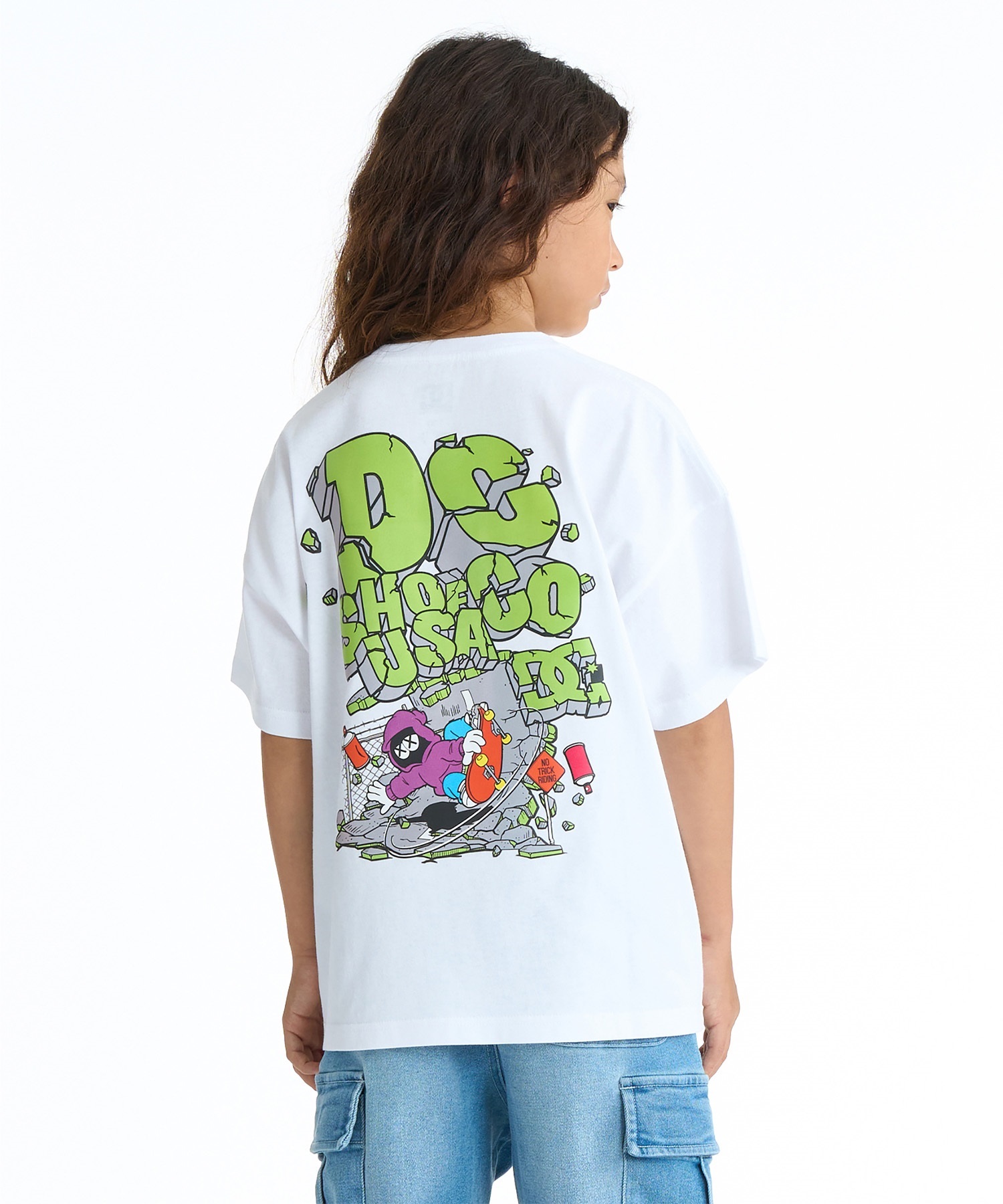 DC ディーシー 半袖 Tシャツ キッズ ジュニア 子供 オーバーサイズ 26