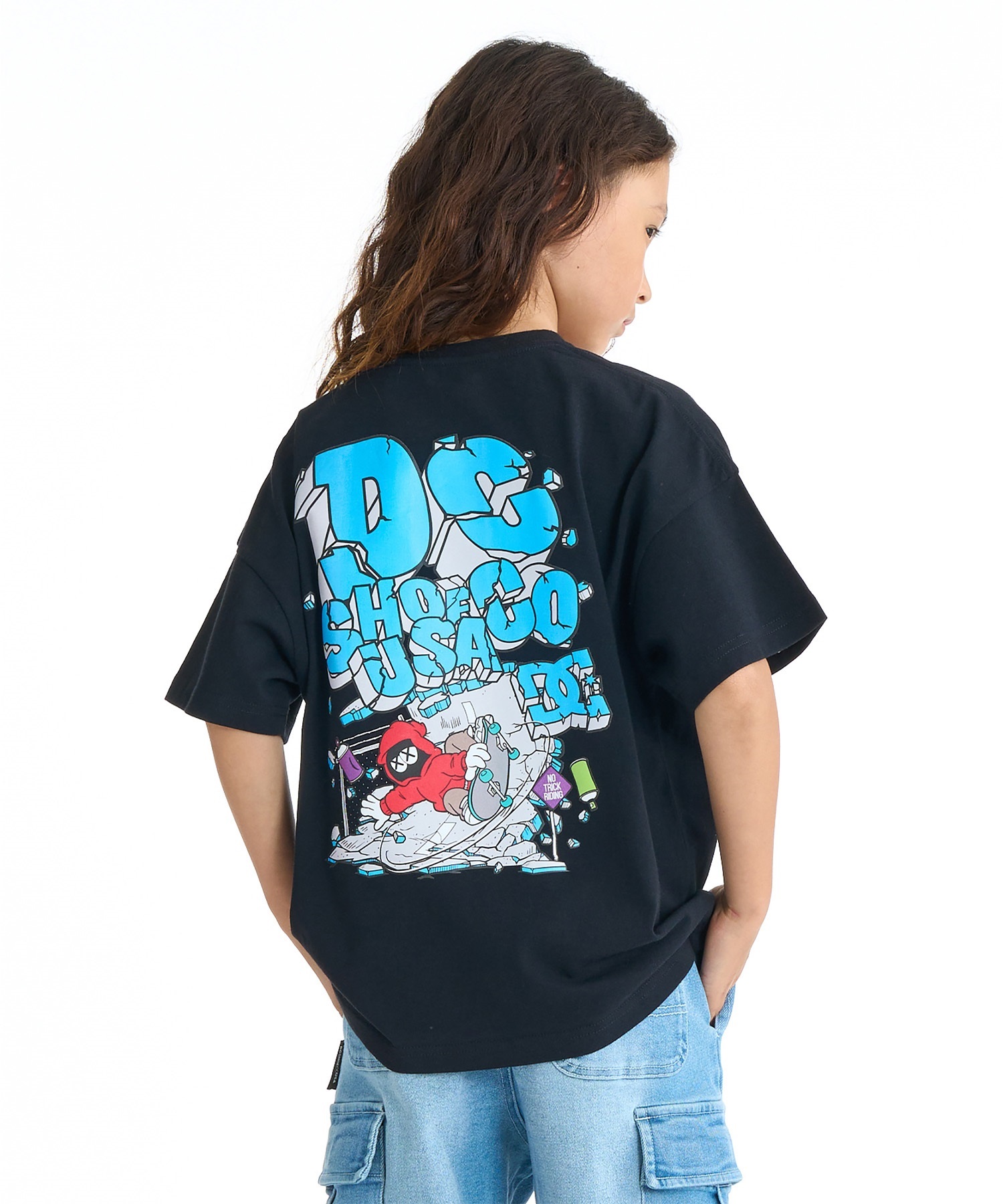 DC ディーシー 半袖 Tシャツ キッズ ジュニア 子供 オーバーサイズ 26