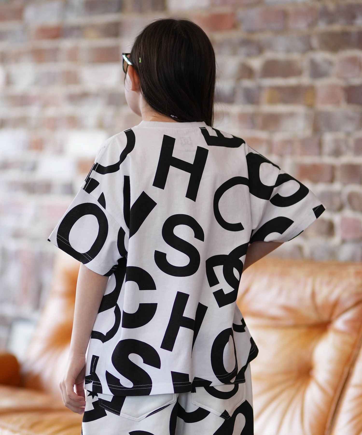 DC ディーシー 半袖 Tシャツ キッズ ジュニア 子供 オーバーサイズ 26 KD ALLOVER SS YST261516(WHT-100cm)