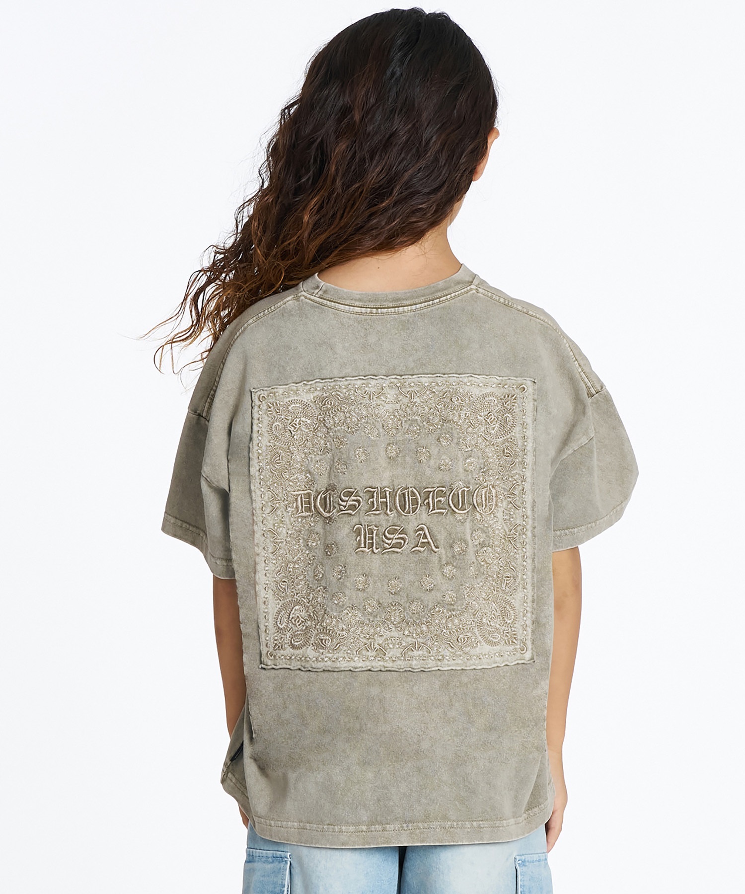 DC ディーシー 半袖 Tシャツ キッズ 子供 ペイズリー柄 26 KD HIDDEN