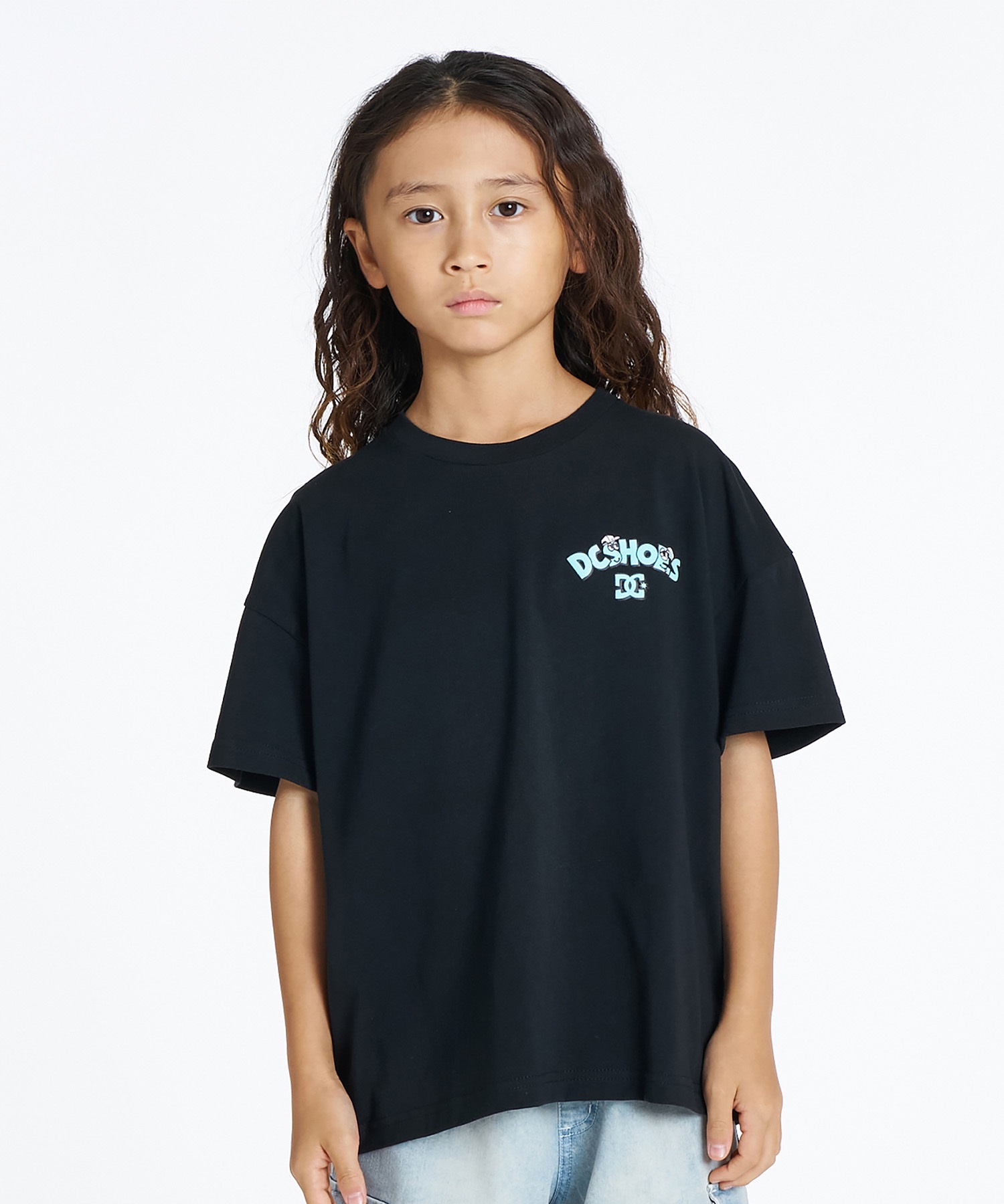 DC ディーシー 半袖 Tシャツ キッズ ジュニア 子供 バックプリント 26