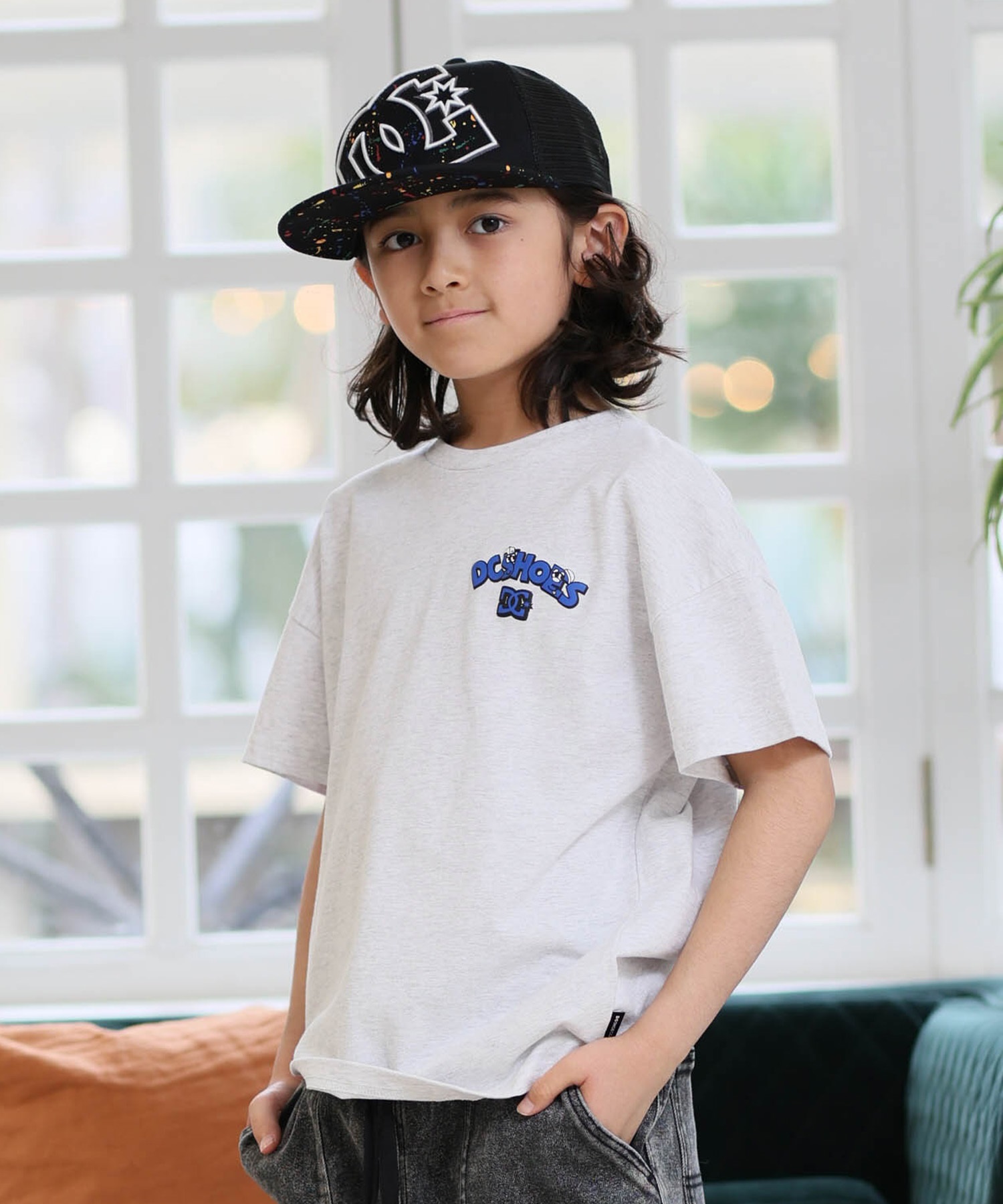 DC ディーシー 半袖 Tシャツ キッズ ジュニア 子供 バックプリント 26