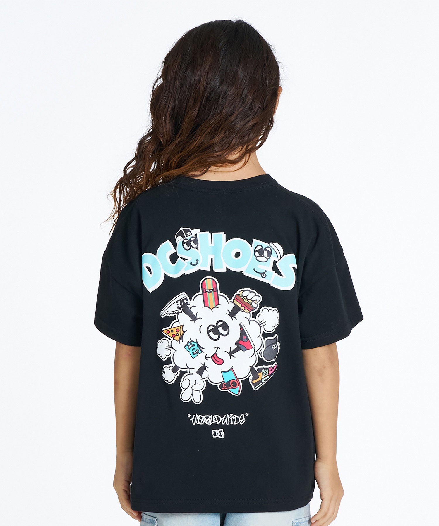 DC ディーシー 半袖 Tシャツ キッズ ジュニア 子供 バックプリント 26