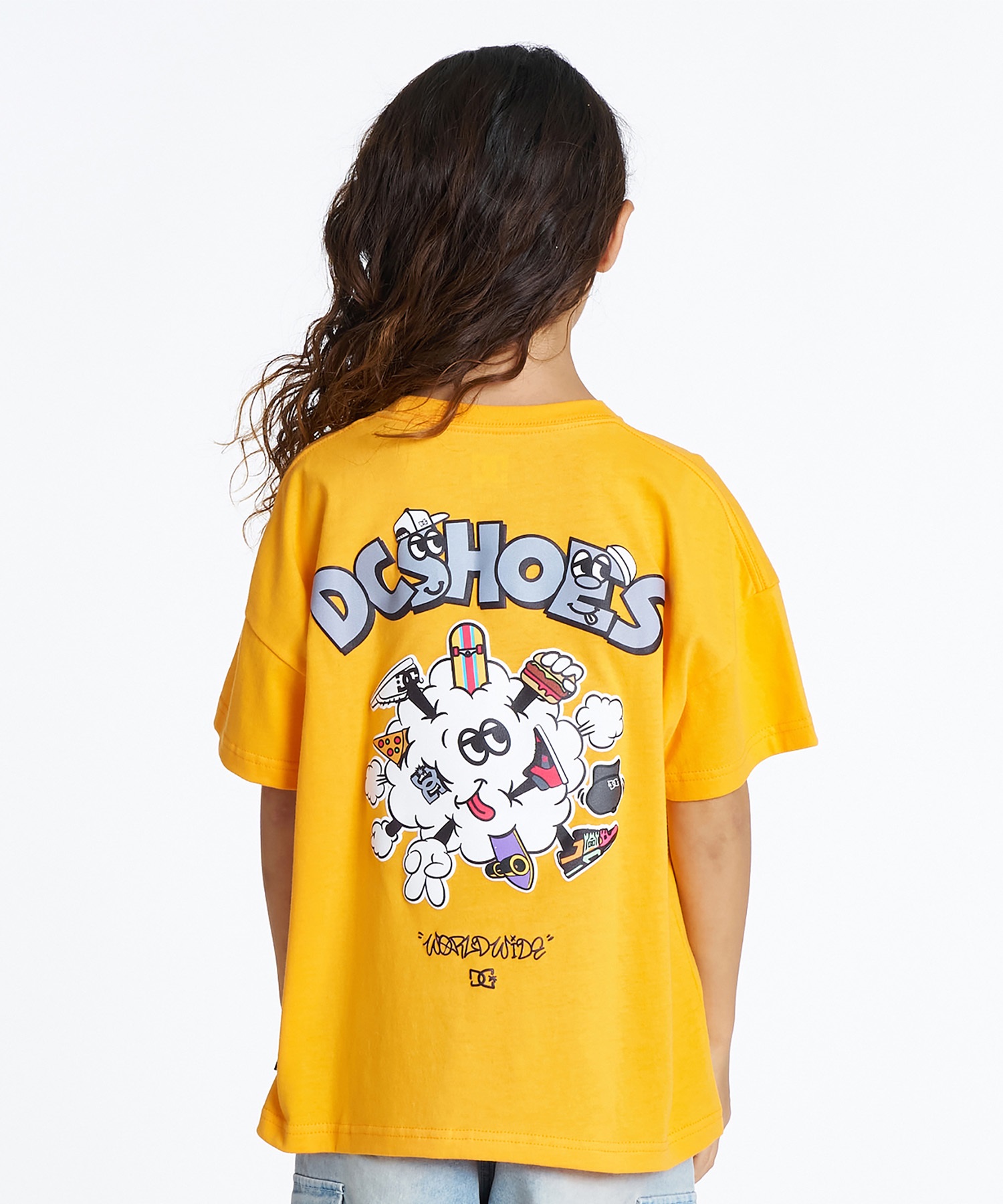 DC ディーシー 半袖 Tシャツ キッズ ジュニア 子供 バックプリント 26