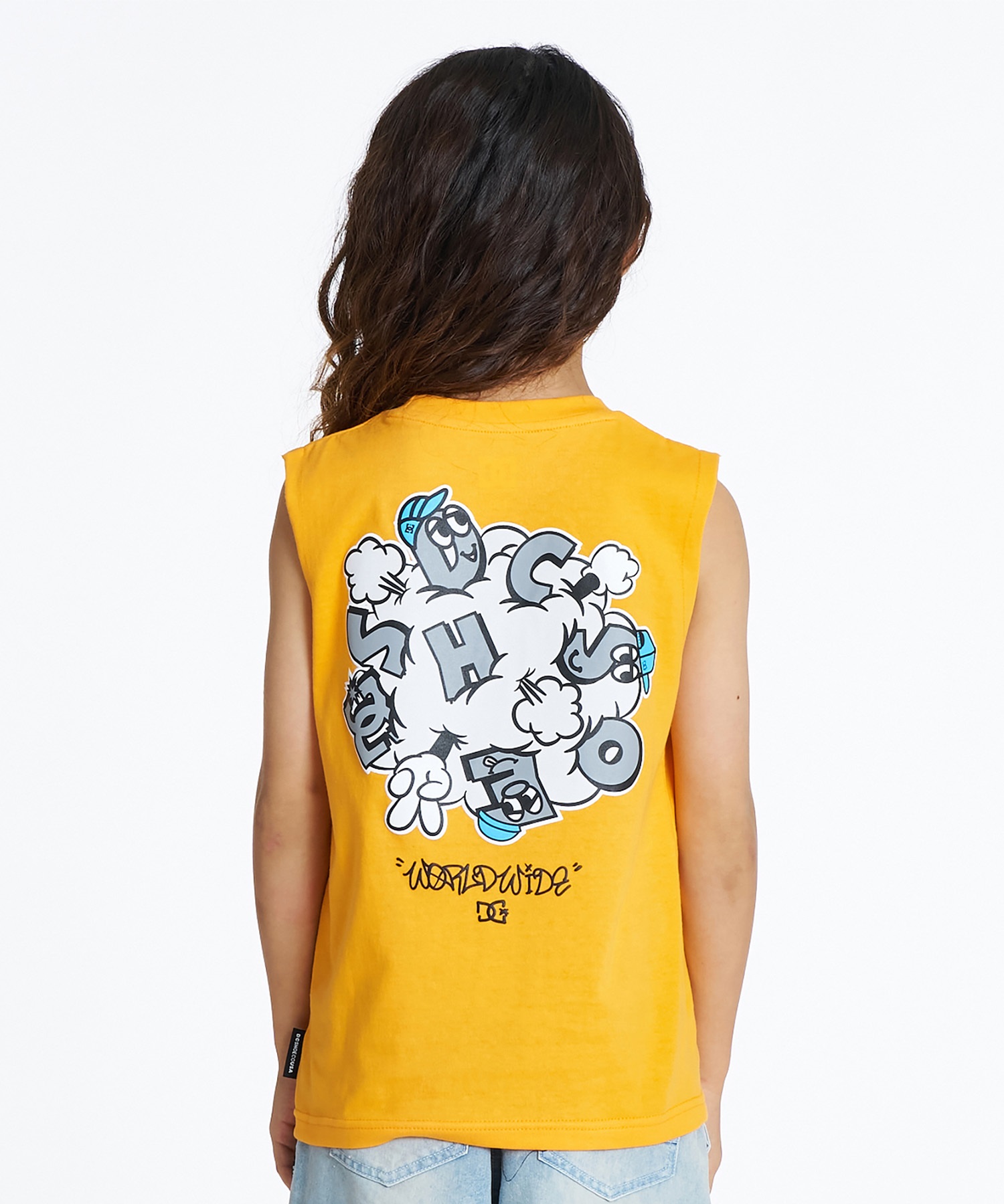 DC ディーシー タンクトップ キッズ バックプリント 26 KD RUSH ABOUT