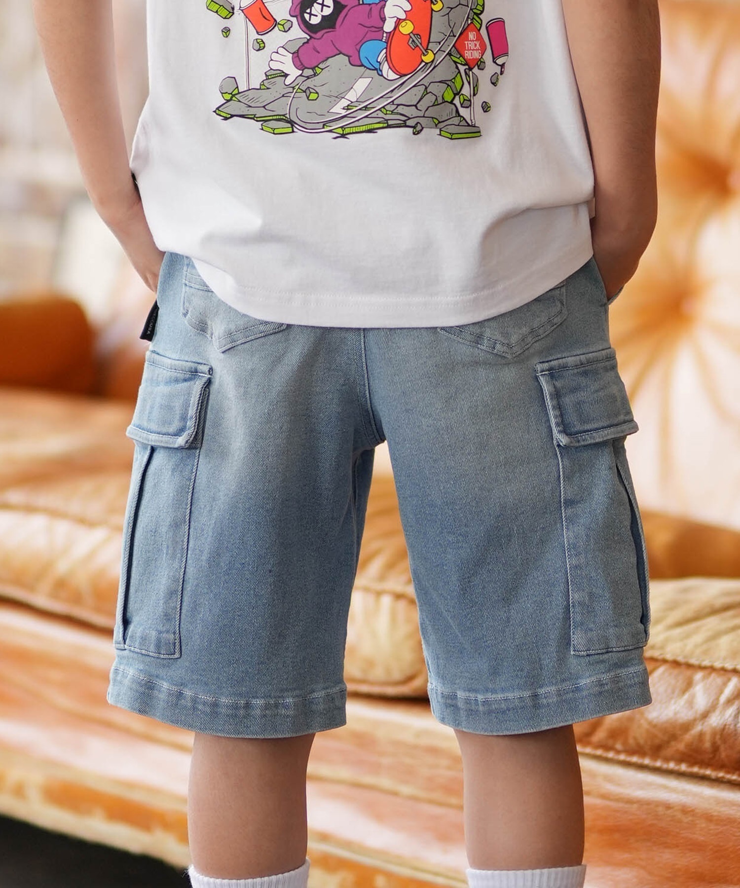 DC ディーシー ハーフパンツ ショートパンツ キッズ ジュニア 子供 26 KD WIDE CARGO SHORT YWS261504(LLB-120cm)