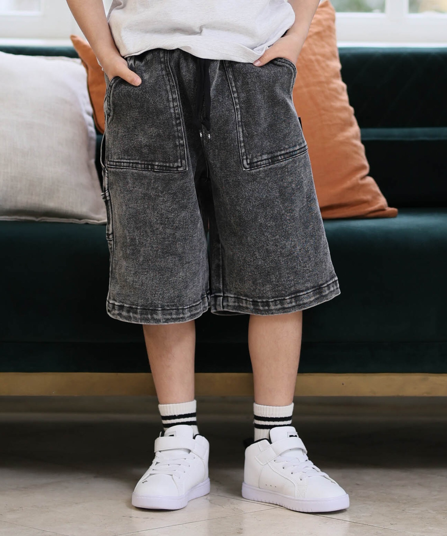 DC ディーシー ハーフパンツ ショートパンツ キッズ ジュニア 子供 26 KD WIDE PAINTER SHORT YWS261505(BDC-120cm)