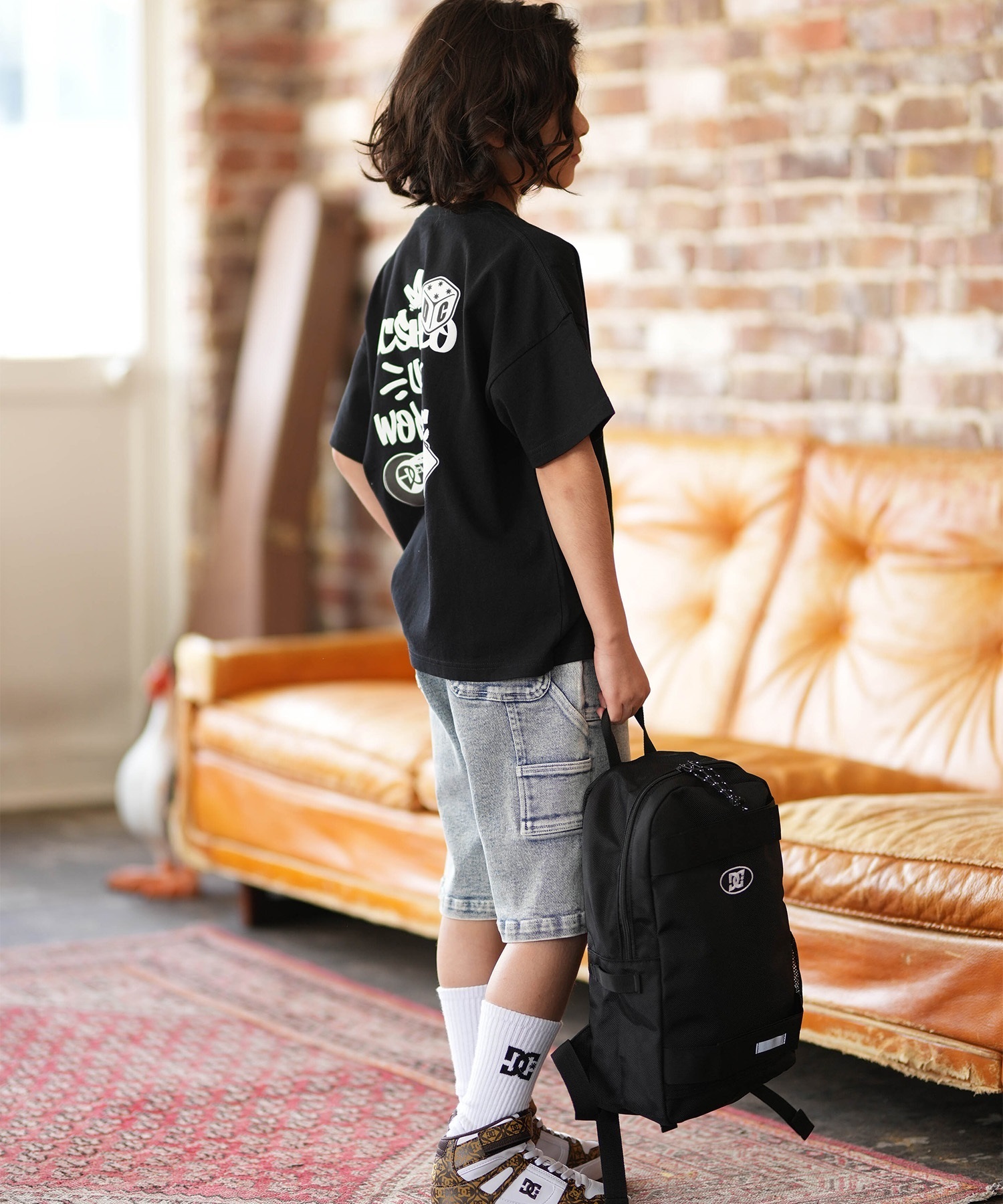 DC ディーシー ハーフパンツ ショートパンツ キッズ ジュニア 子供 26 KD WIDE PAINTER SHORT YWS261505(BDC-120cm)