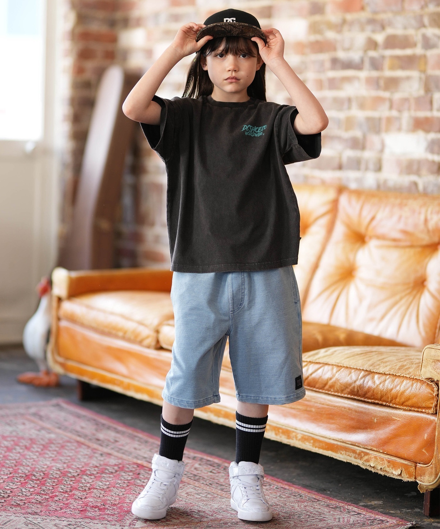 DC ディーシー ハーフパンツ ショートパンツ キッズ ジュニア 子供
