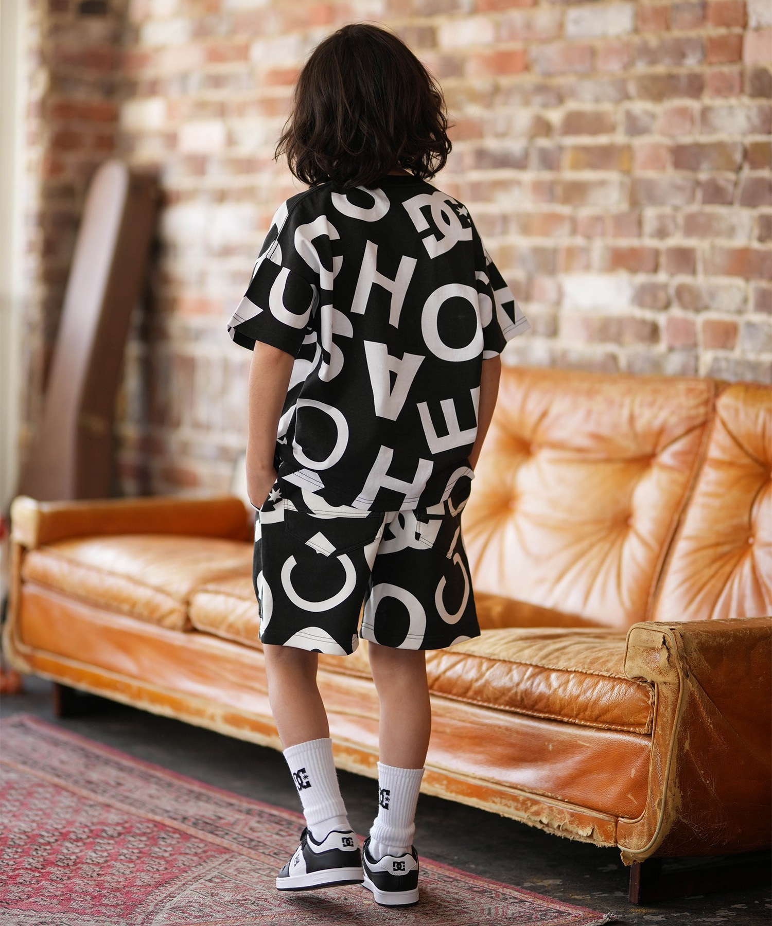 DC ディーシー ハーフパンツ ショートパンツ キッズ ジュニア 子供 裏