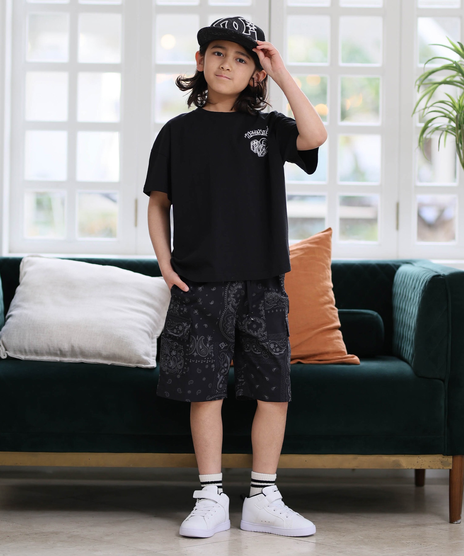 DC ディーシー ハーフパンツ ショートパンツ キッズ ジュニア 子供