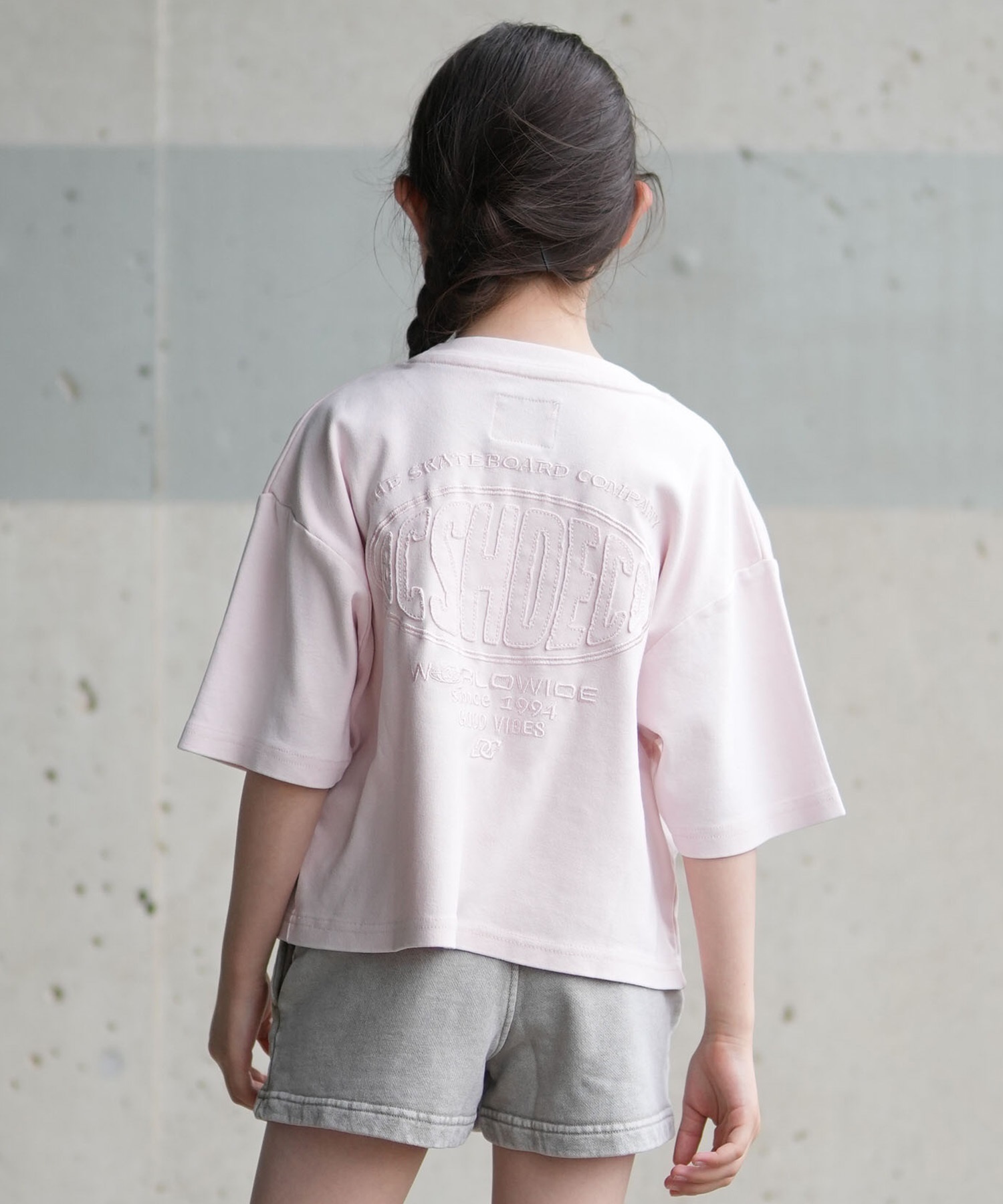 DC ディーシー 半袖 Tシャツ キッズ ジュニア 子供 クロップド丈 KD GS