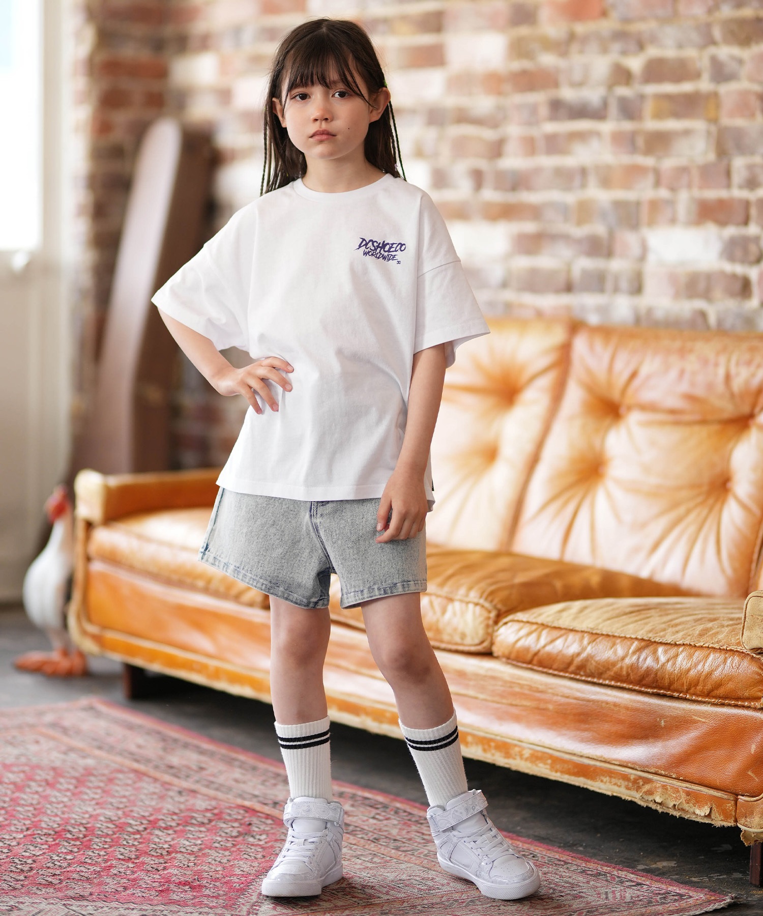 DC ディーシー ハーフパンツ ショートパンツ キッズ ジュニア 子供