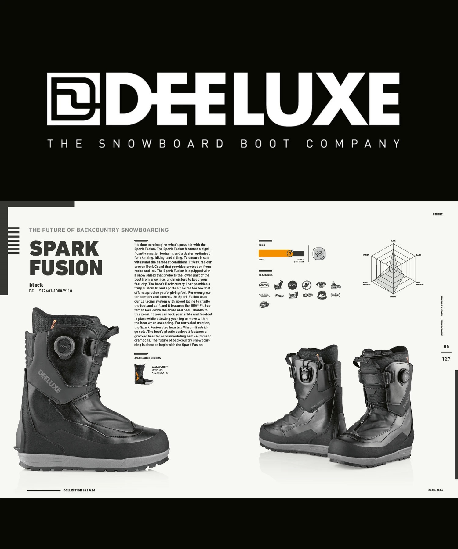 DEELUXE ディーラックス スパークフュージョン SPARK FUSION BC Liner