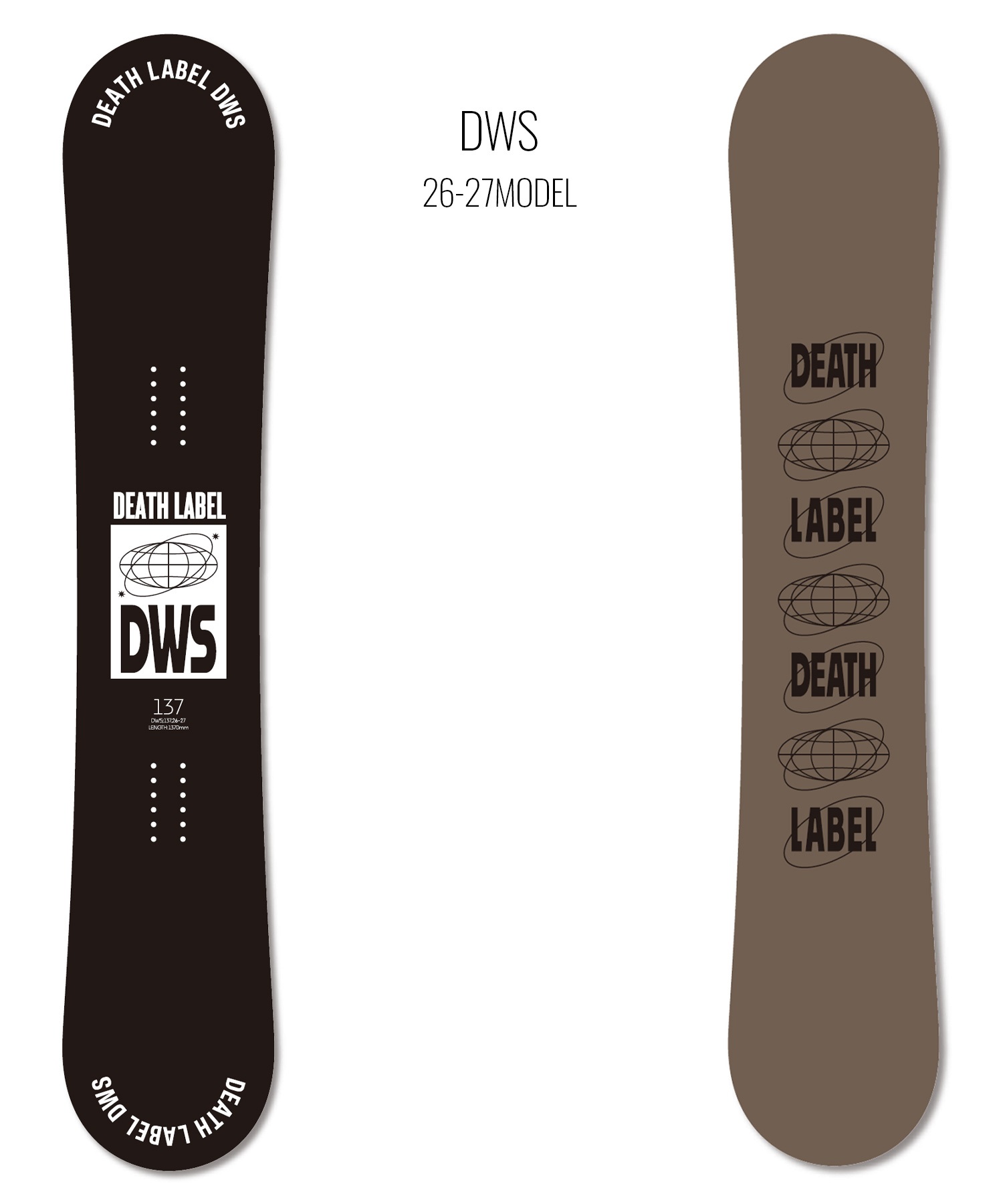 DEATH LABEL デスレーベル ディーダブリュエス DWS スノーボード 板