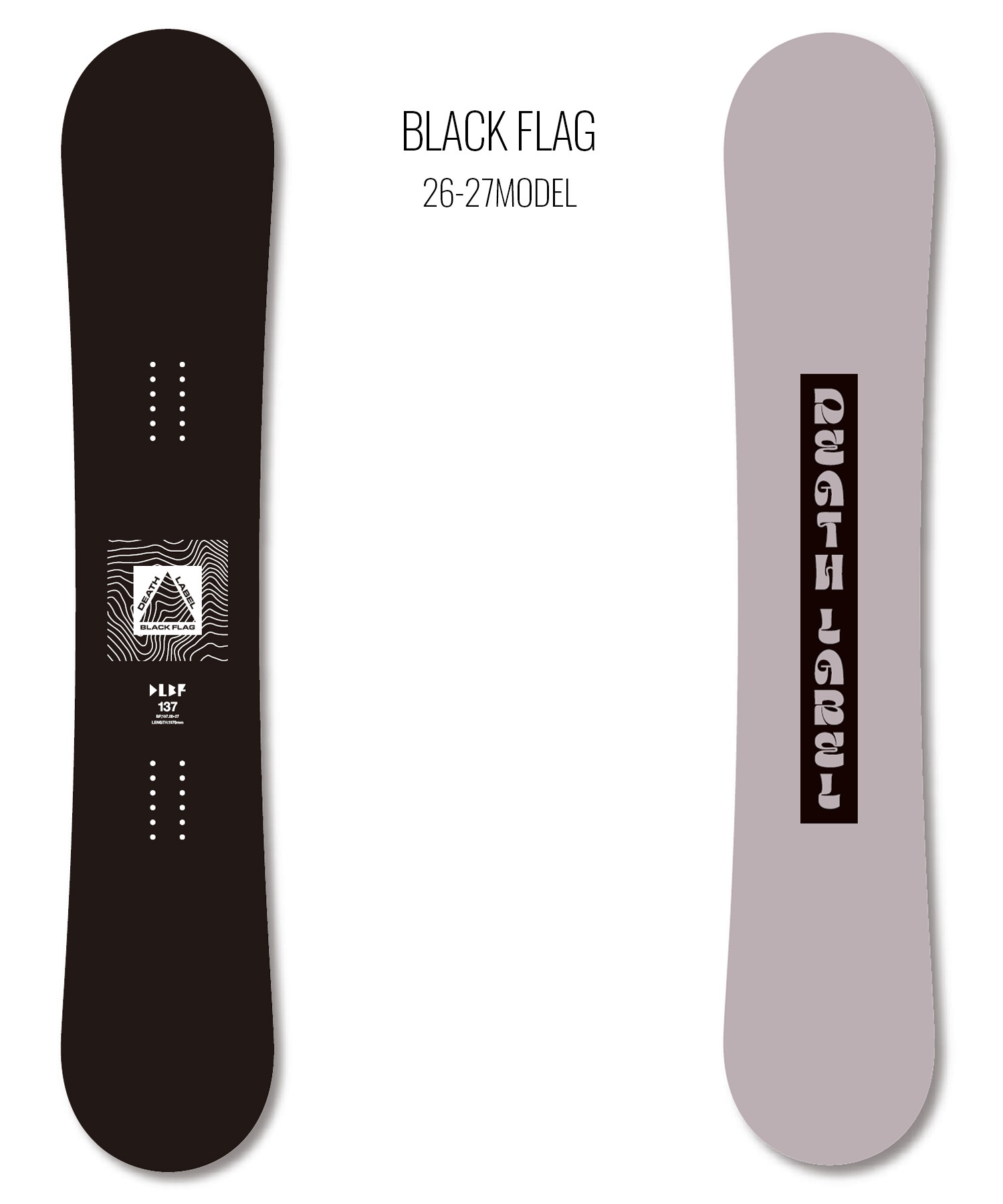 DEATH LABEL デスレーベル ブラックフラッグ BLACK FLAG スノーボード