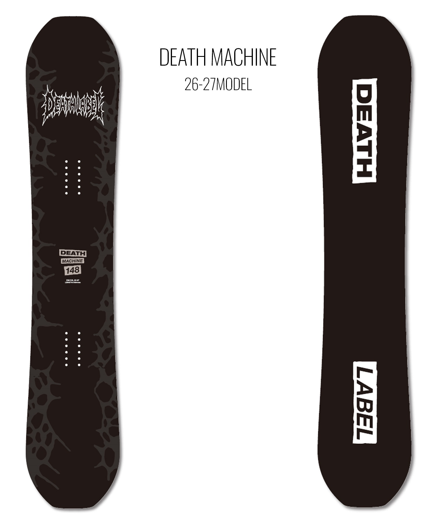 DEATH LABEL デスレーベル デスマシン DEATH MACHINE スノーボード 板