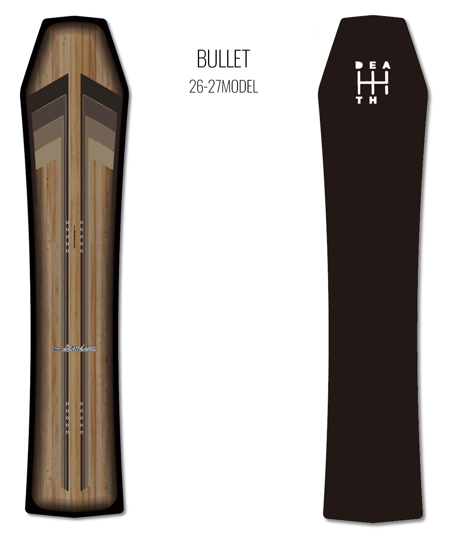 新品　Death Label Bullet スノーボード　パウダー　デスレーベル DEATH LABEL デスレーベル バレット BULLET スノーボード 板 パウダー